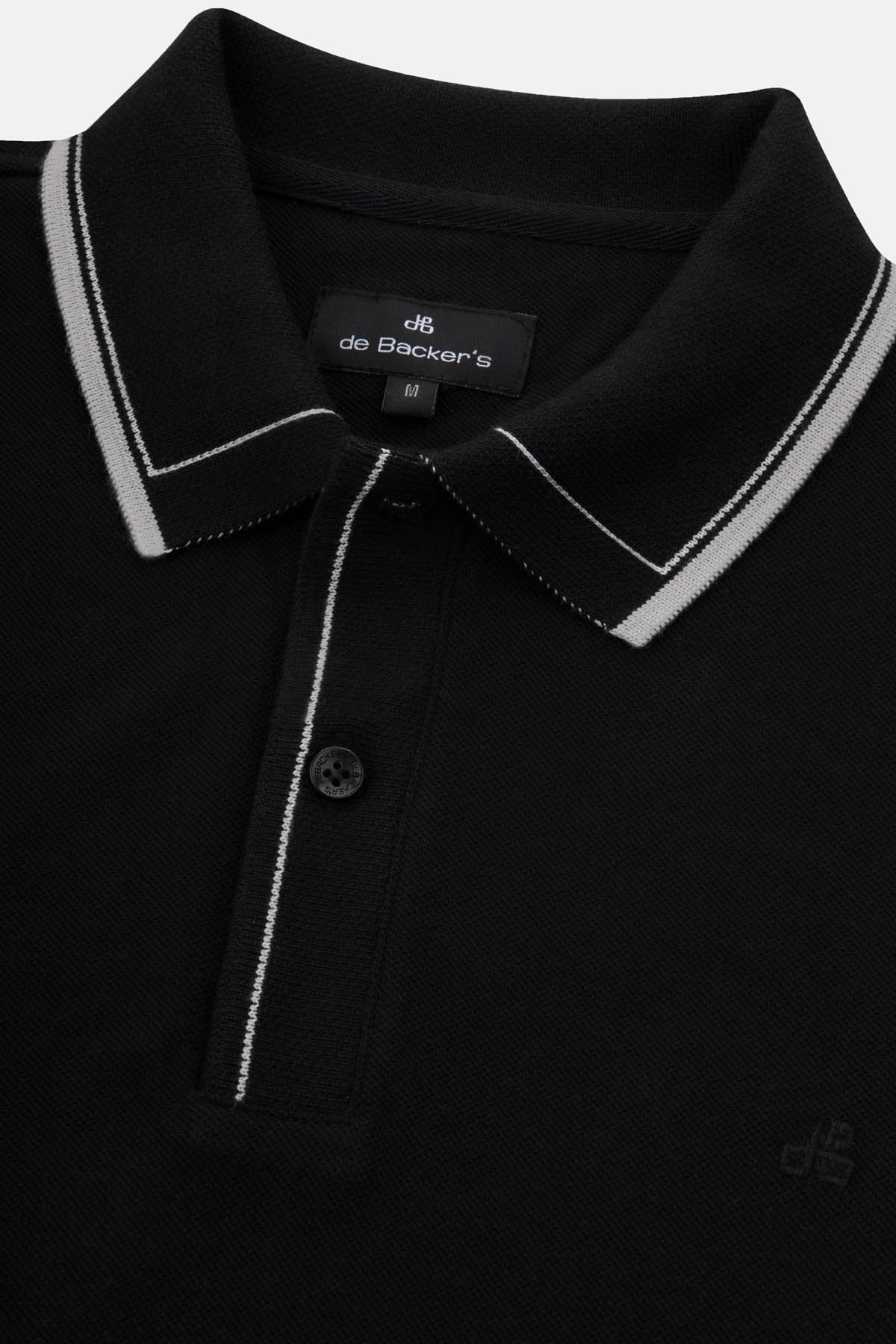 Pique Solid  Black Cotton Polo