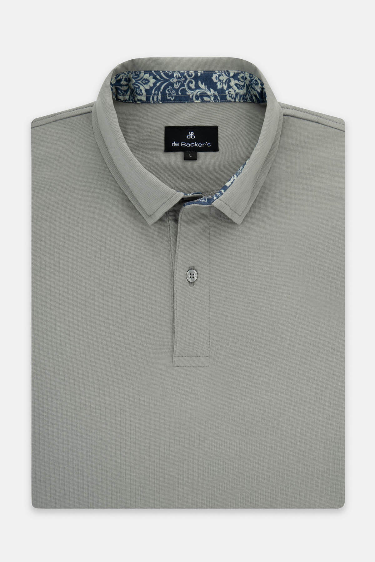 Pique Gray Solid  Polo