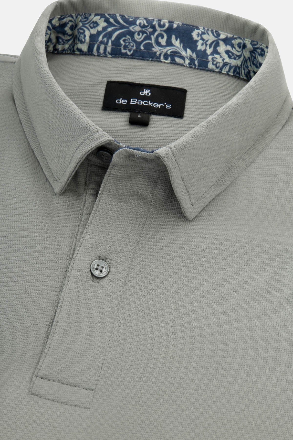 Pique Gray Solid  Polo