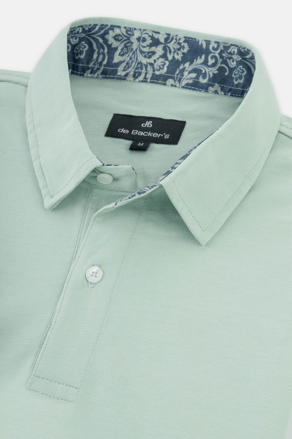 Pique Solid Green Spring Rain Polo