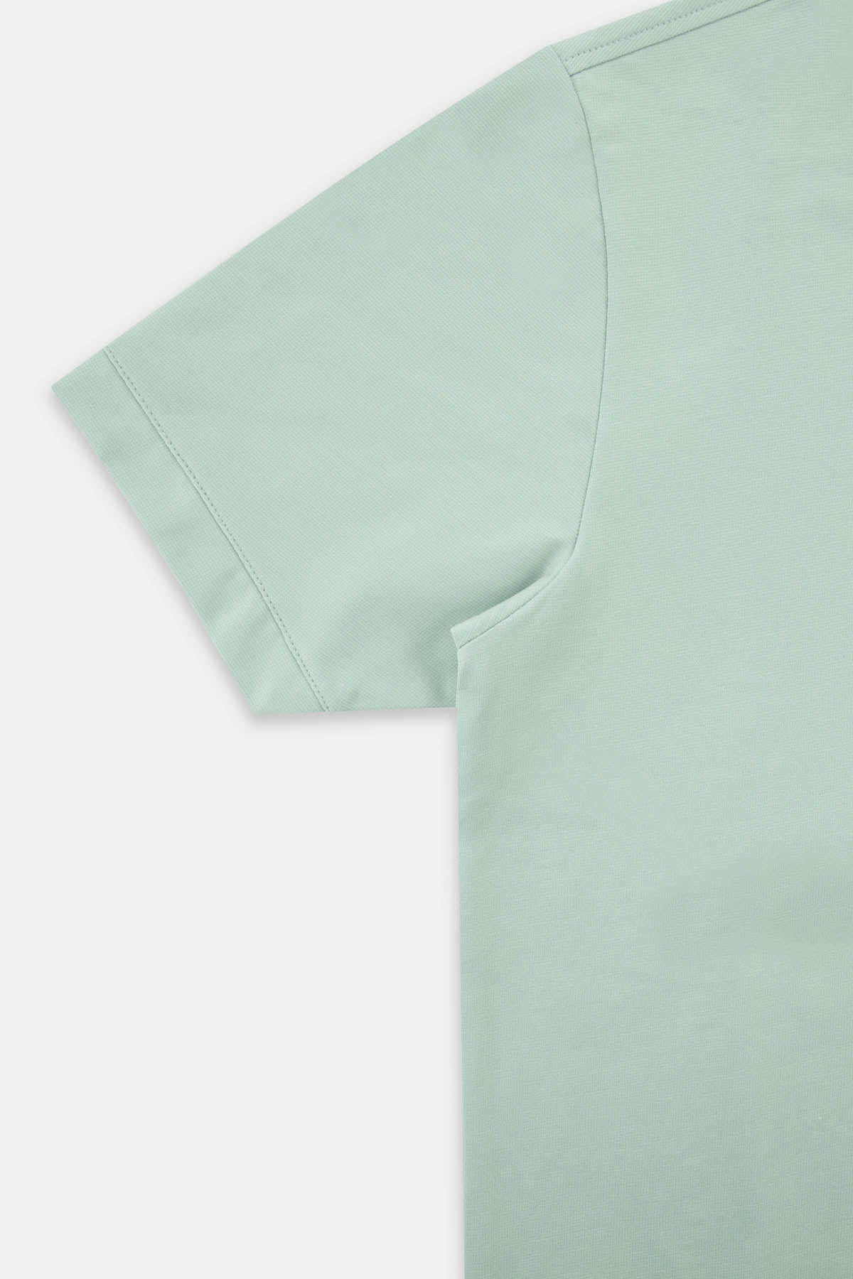 Pique Solid Green Spring Rain Polo