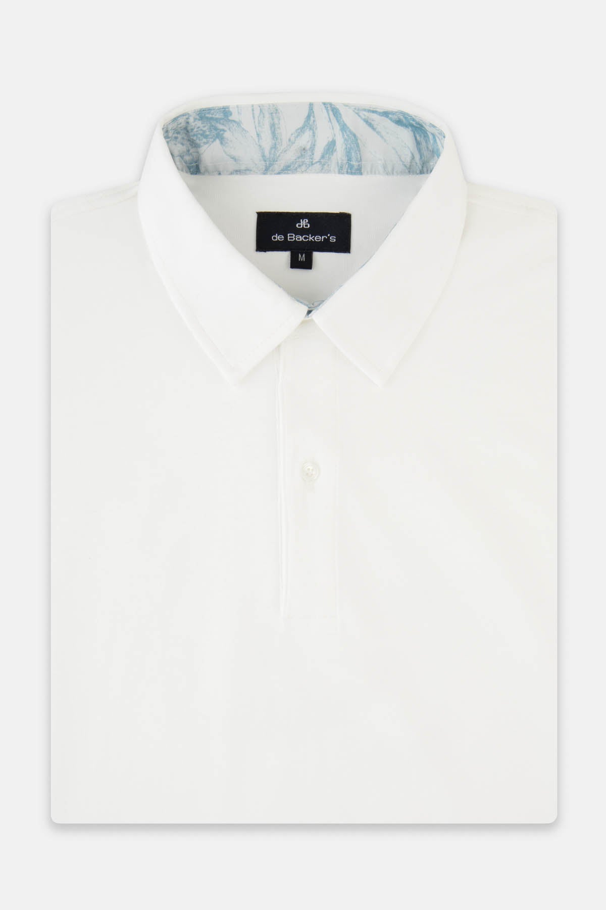 Solid Pique White Polo - 1