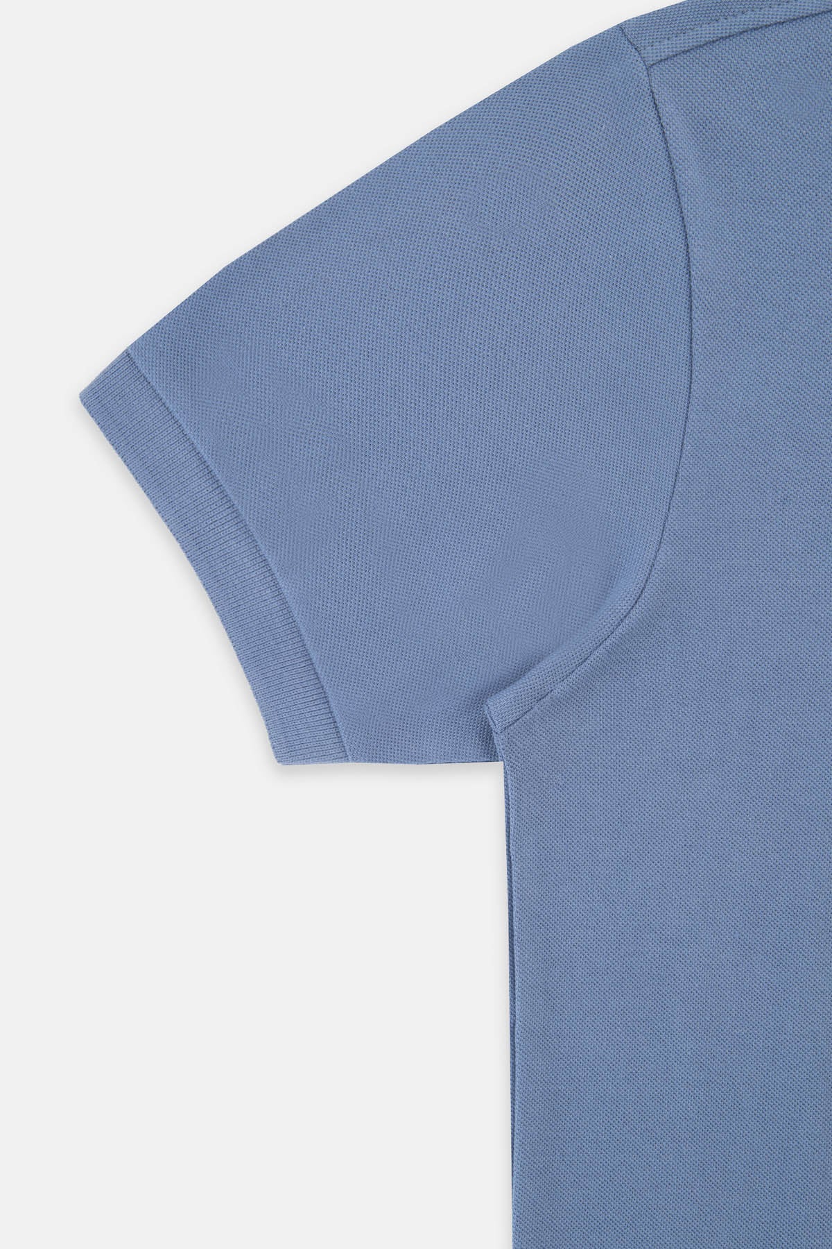 Solid Pique Glaucous Blue Polo