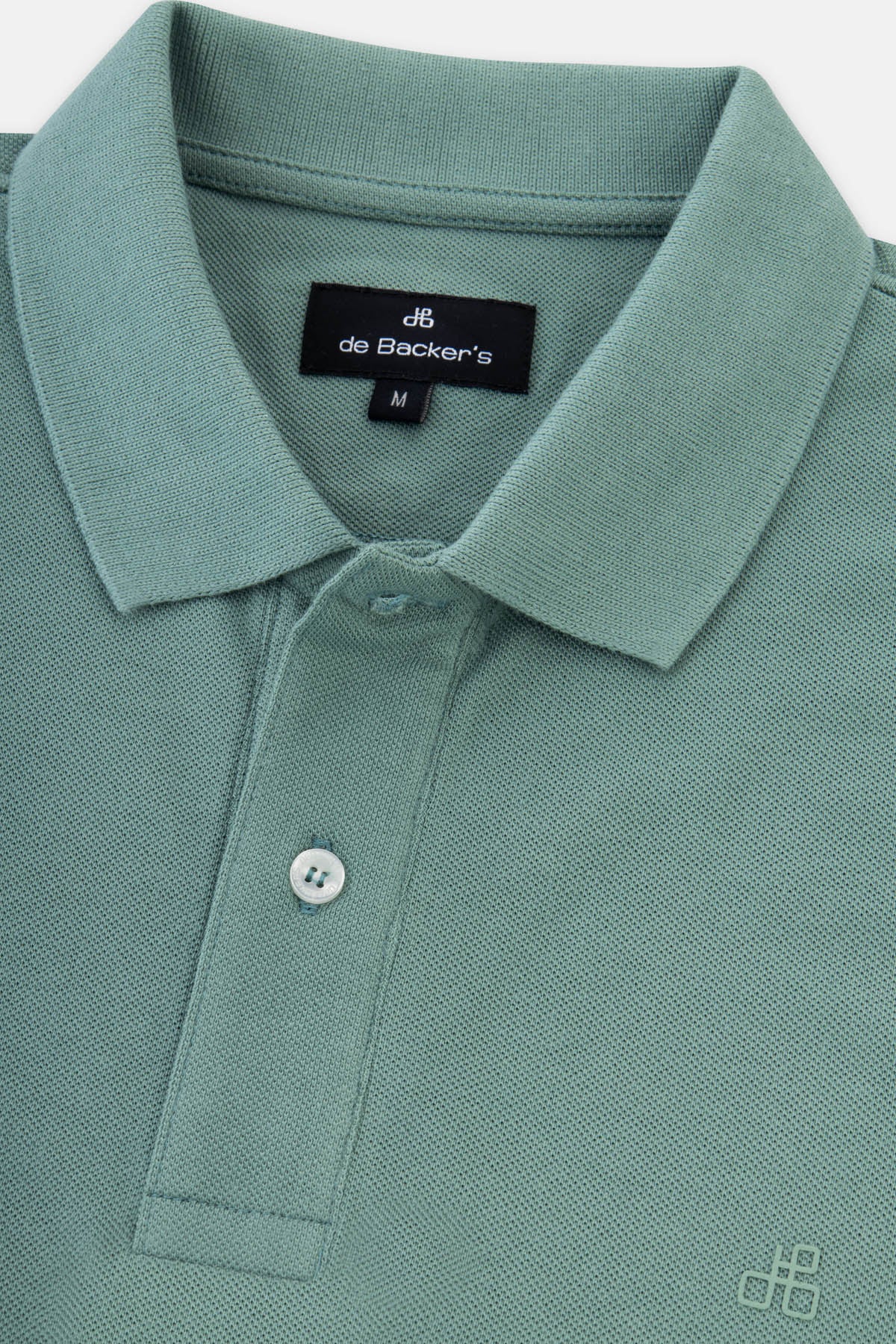 Solid Pique Green Polo - 2