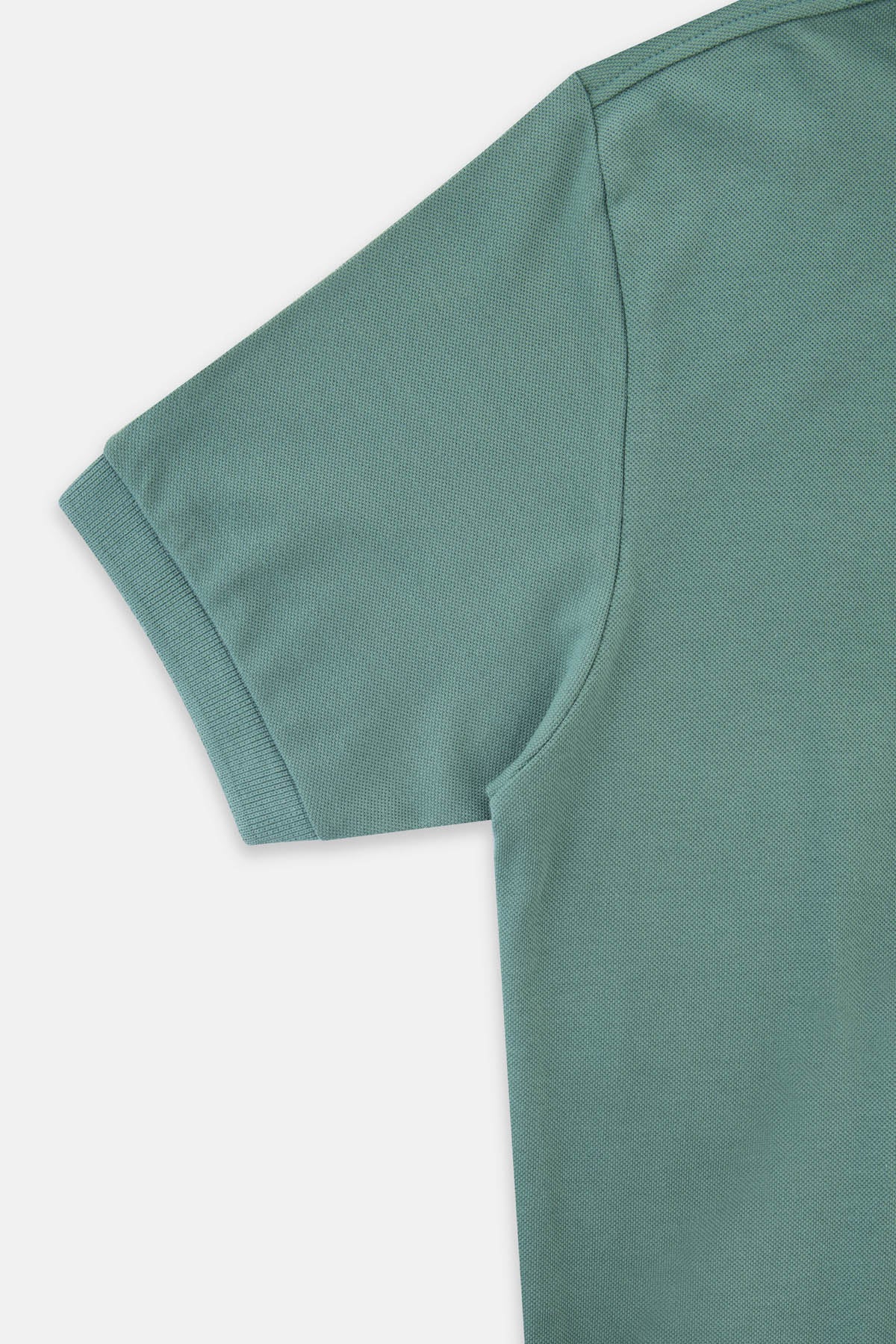Solid Pique Green Polo - 3