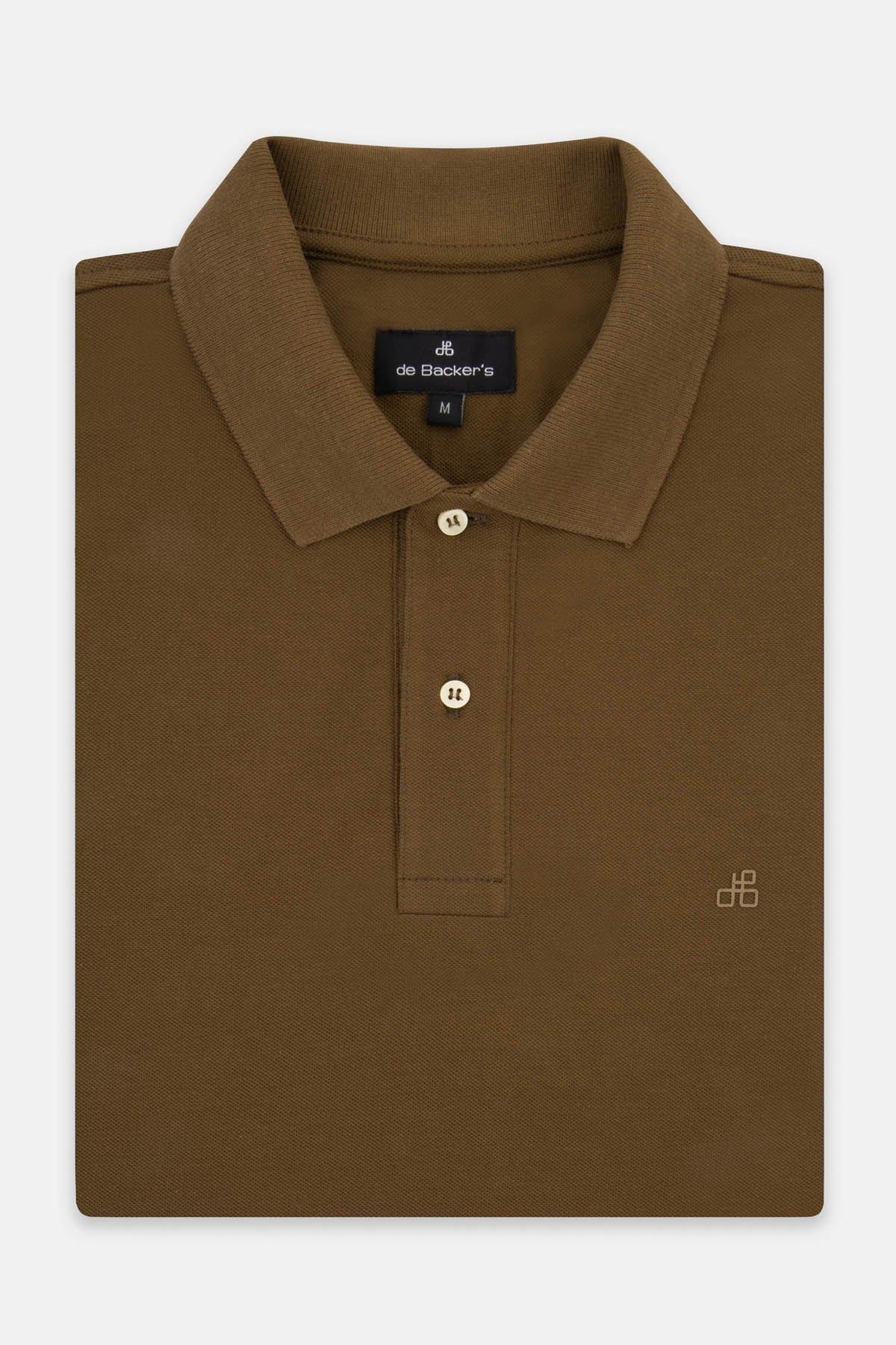 Solid Pique Kobicha Brown Polo