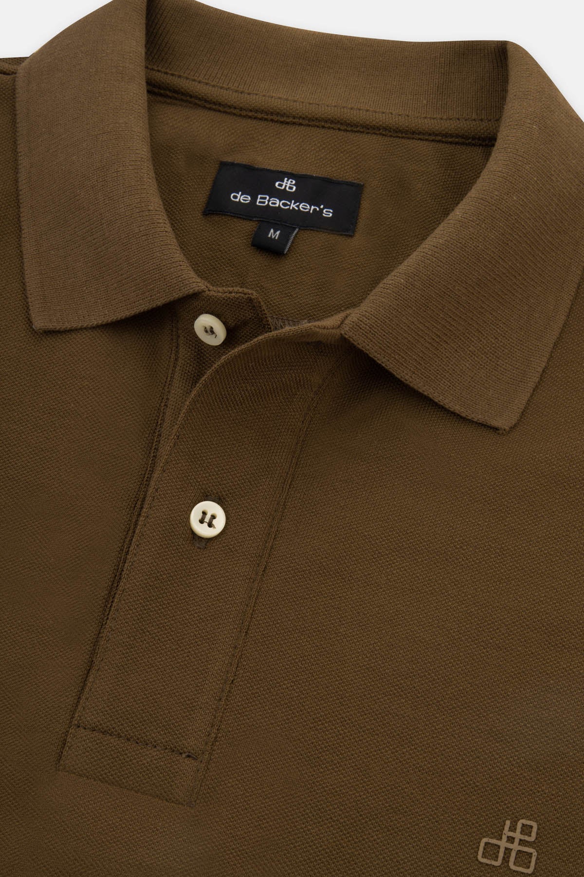 Solid Pique Kobicha Brown Polo