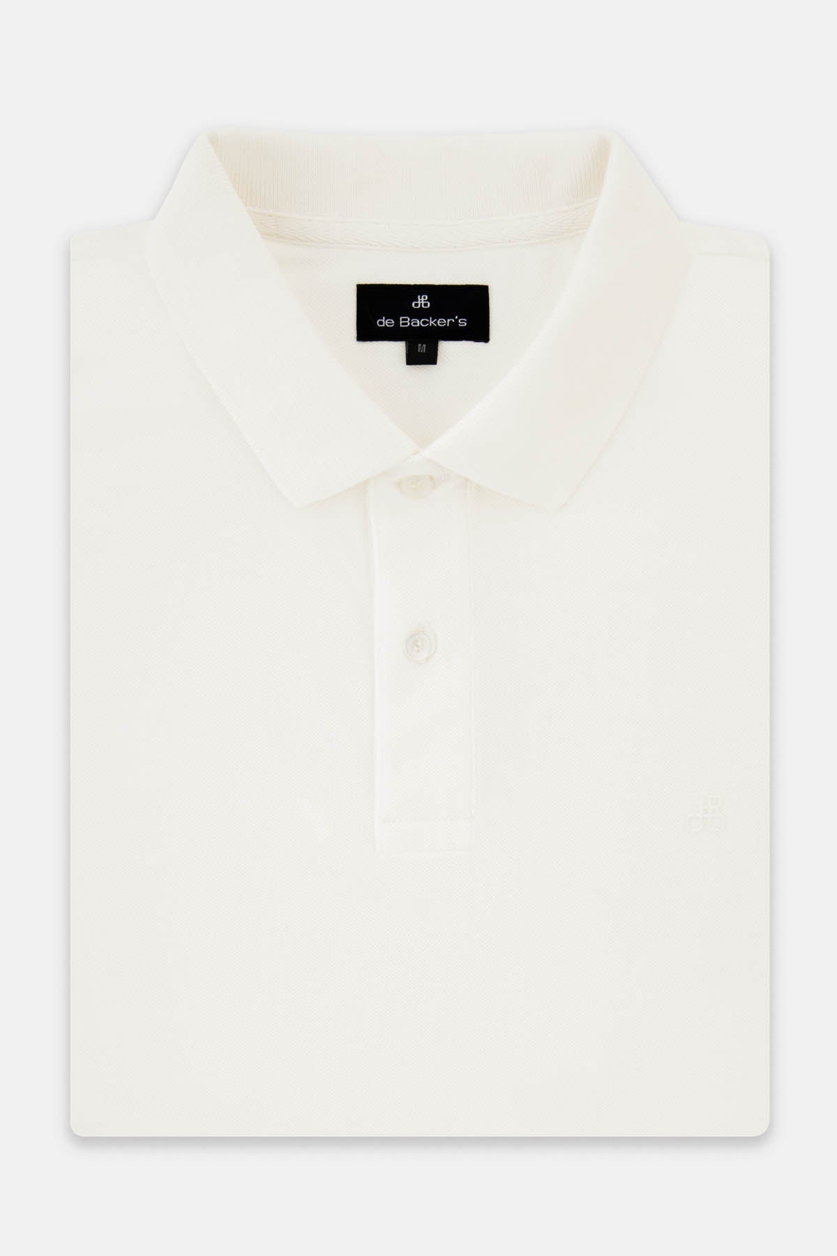 Solid Pique White Polo