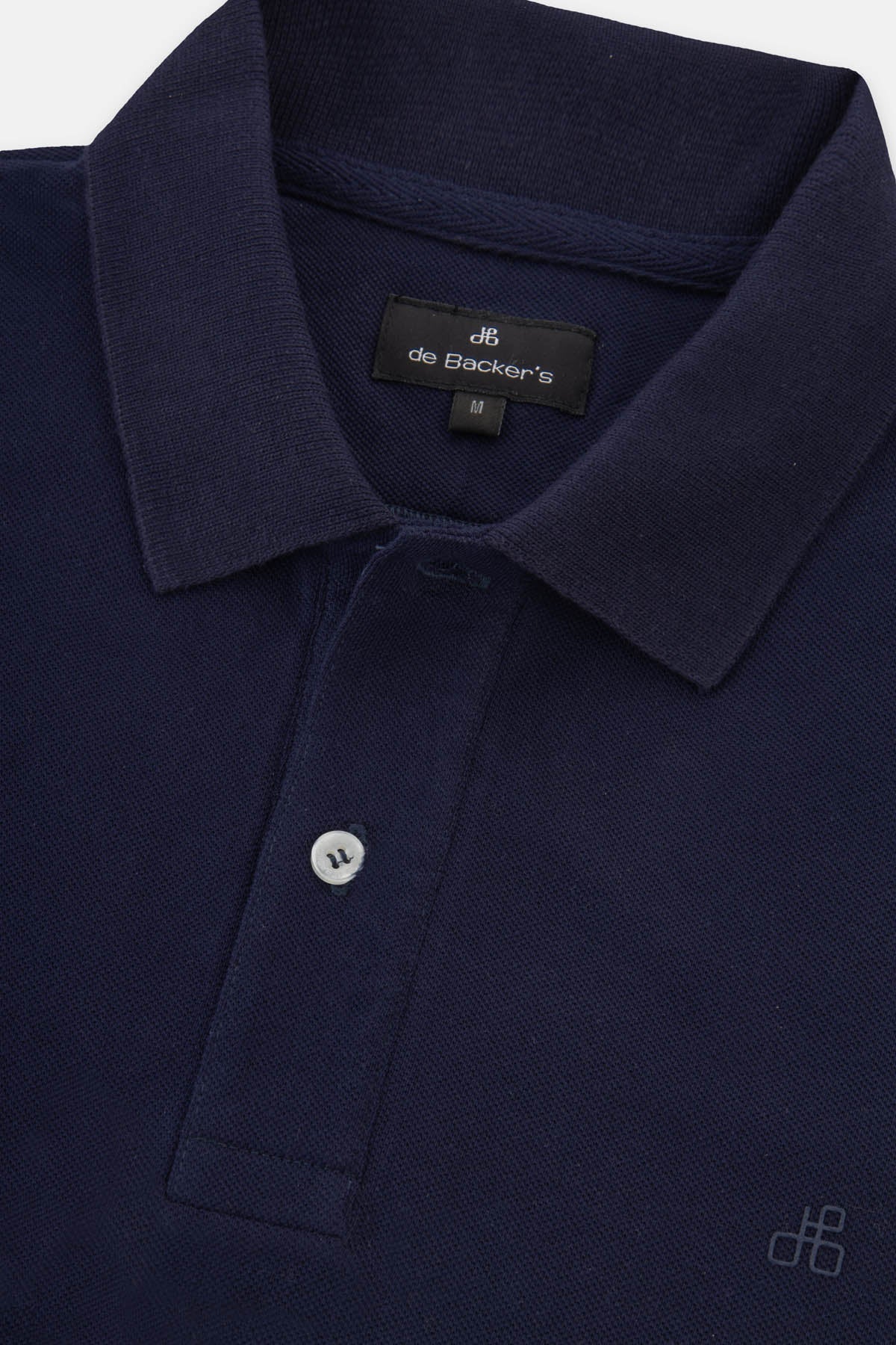 Solid Pique Dark Navy Polo - 2