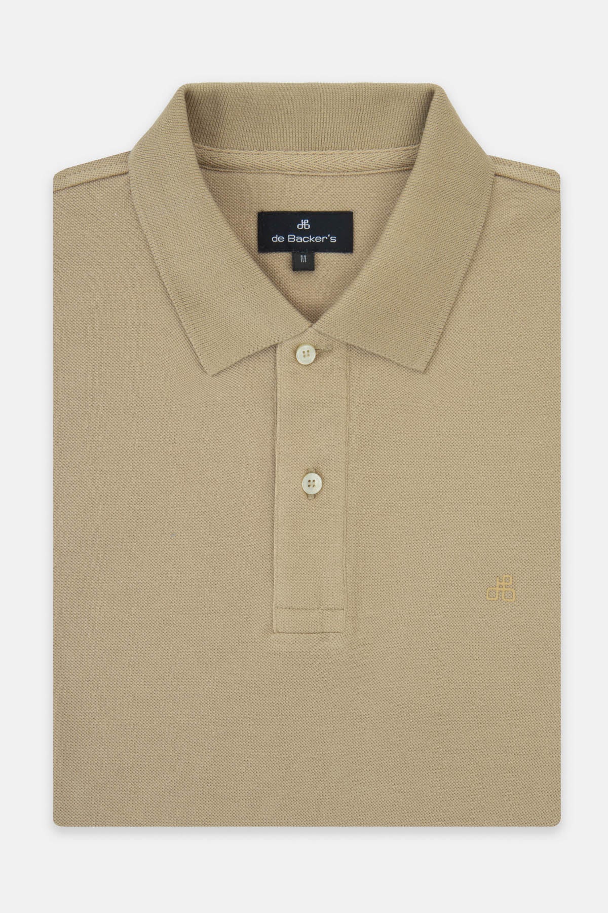 Solid Pique Khaki Polo