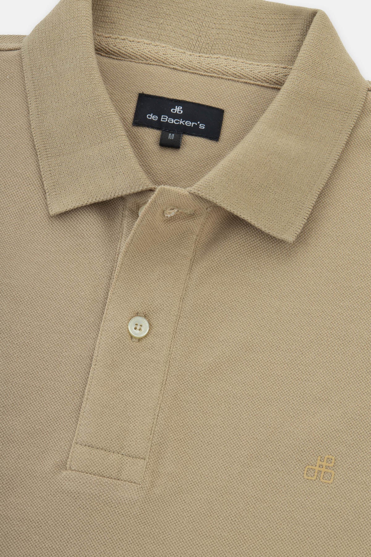 Solid Pique Khaki Polo