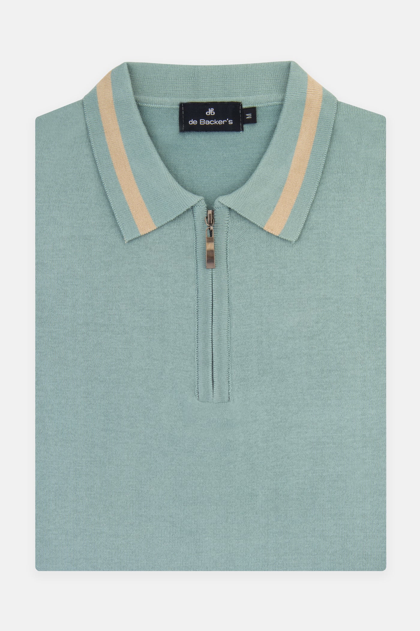 Solid Knitted Shadow Green Polo