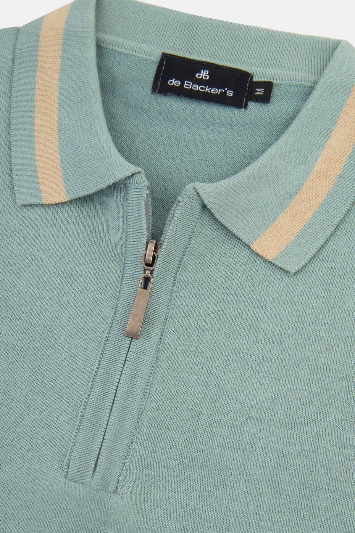 Solid Knitted Shadow Green Polo