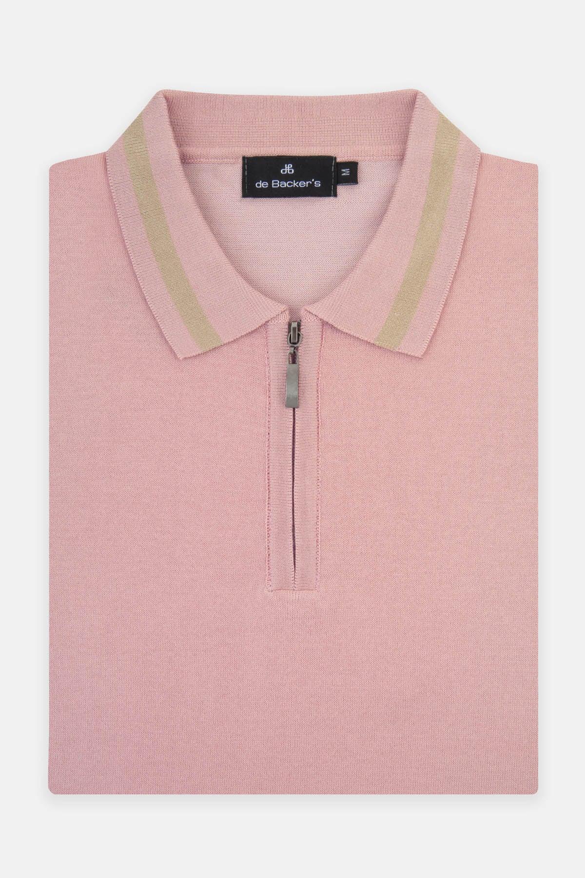 Solid Knitted Tea rose Polo