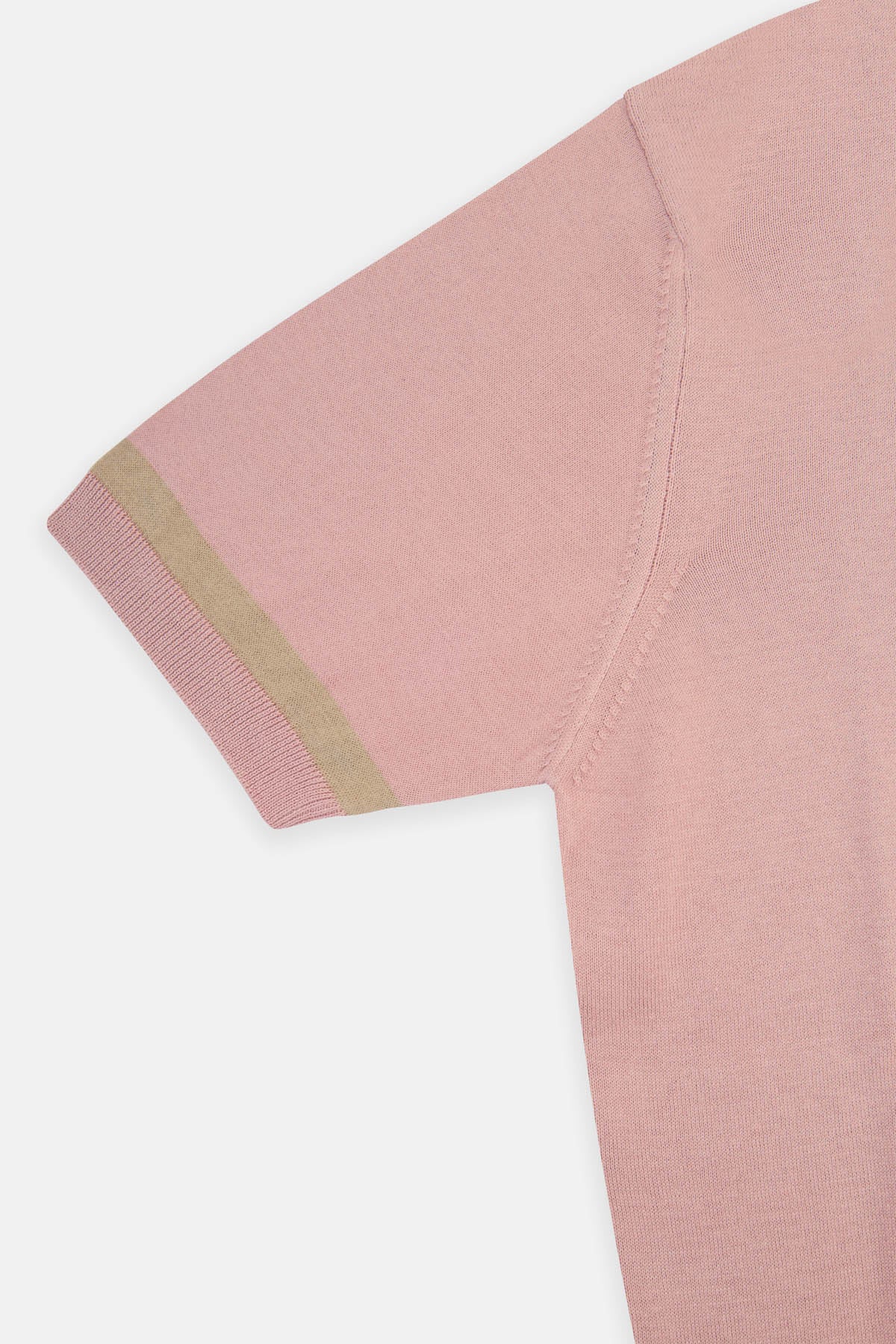 Solid Knitted Tea rose Polo