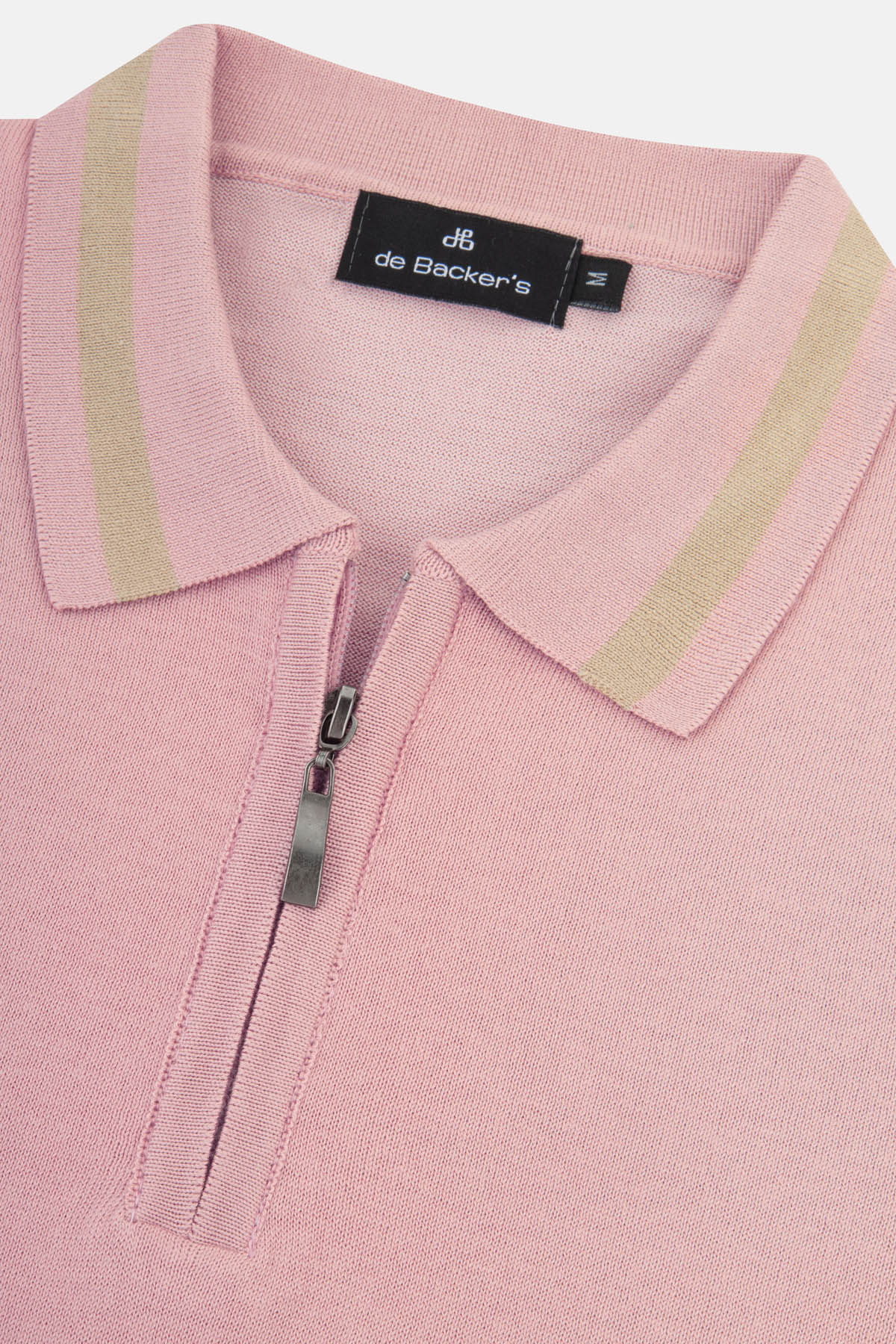 Solid Knitted Tea rose Polo