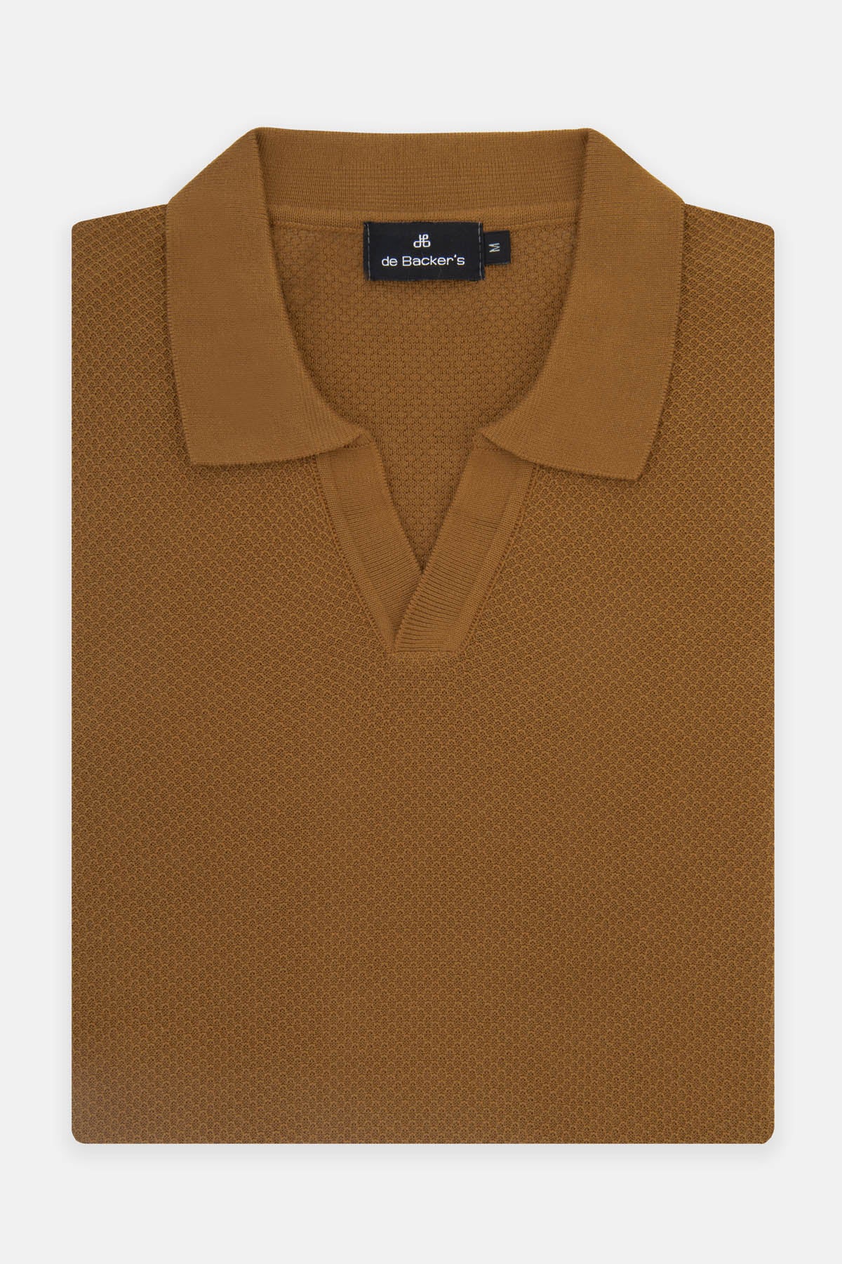 Jacquard Knitted  Russet Hazel Polo