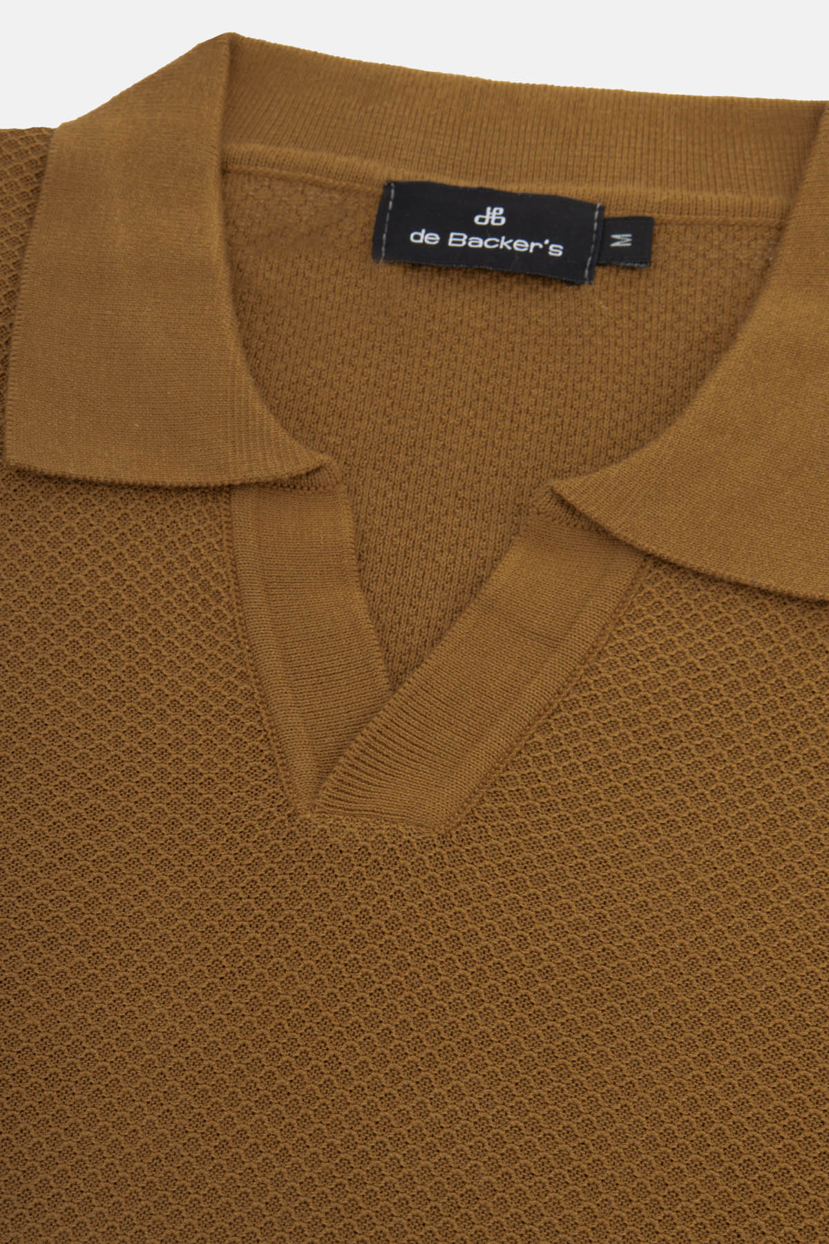 Jacquard Knitted  Russet Hazel Polo