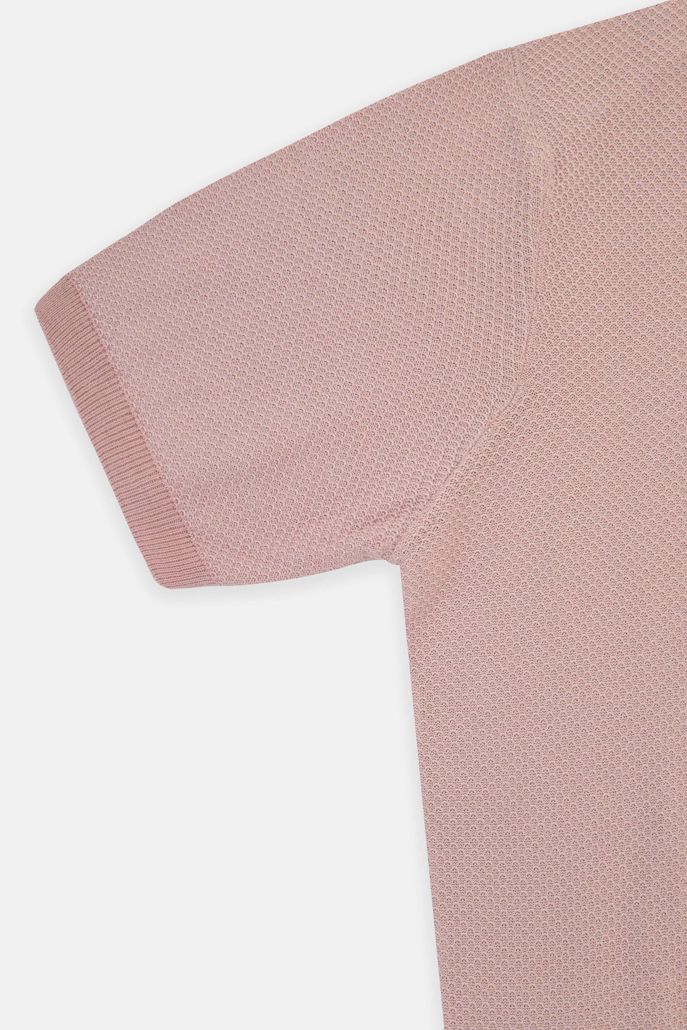 Jacquard Knitted Rosy Brown Polo
