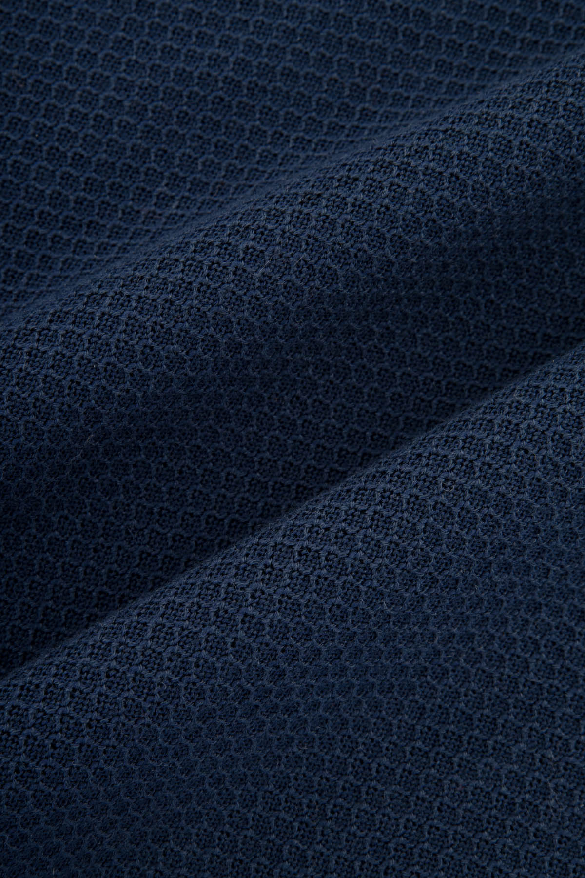 Jacquard Knitted Navy Polo