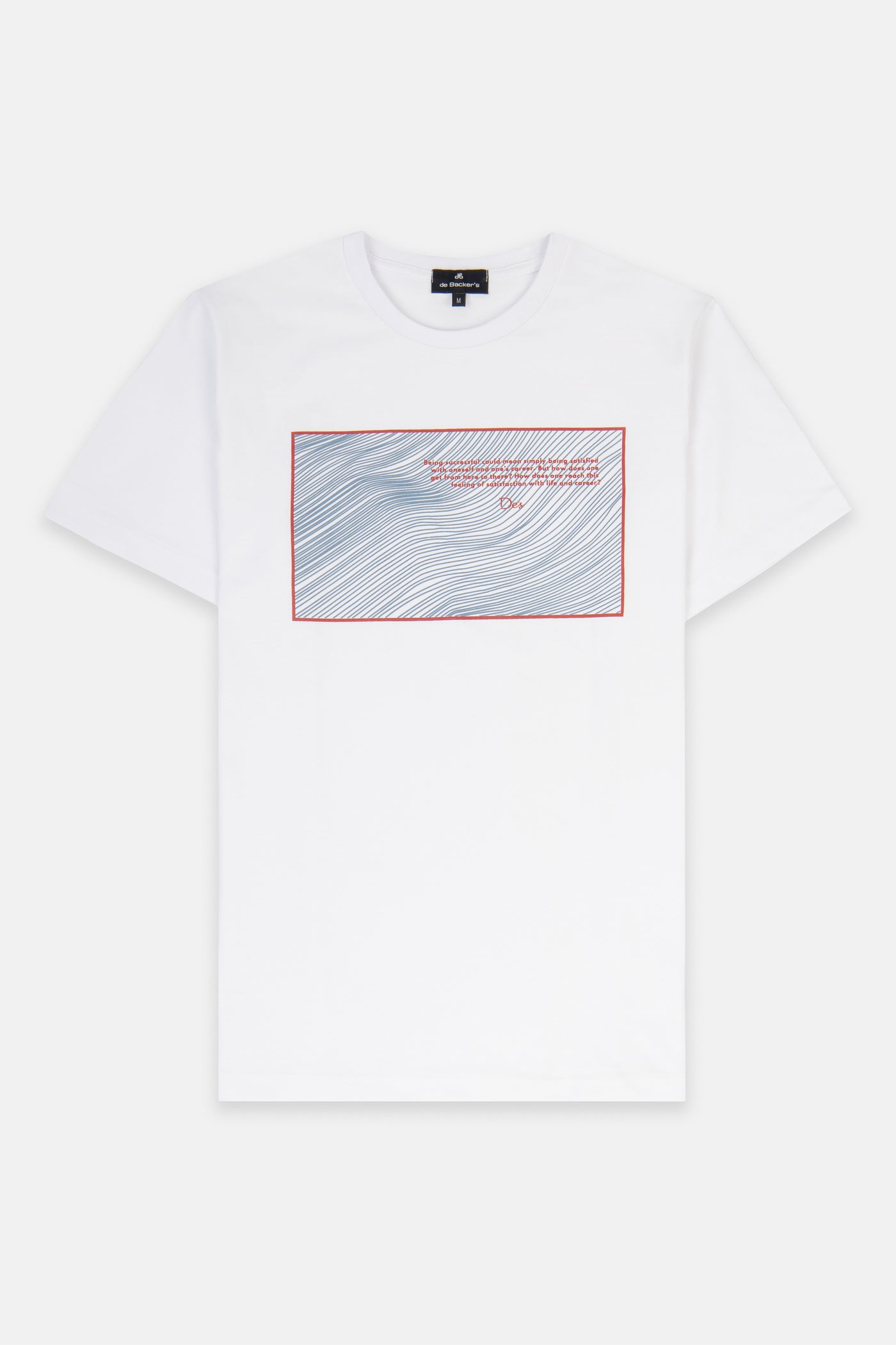 Printed White Round T-Shirt