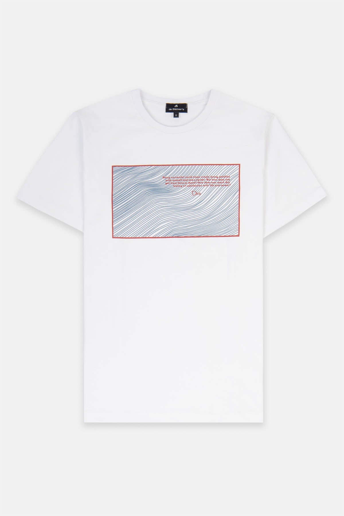 Printed White Round T-Shirt