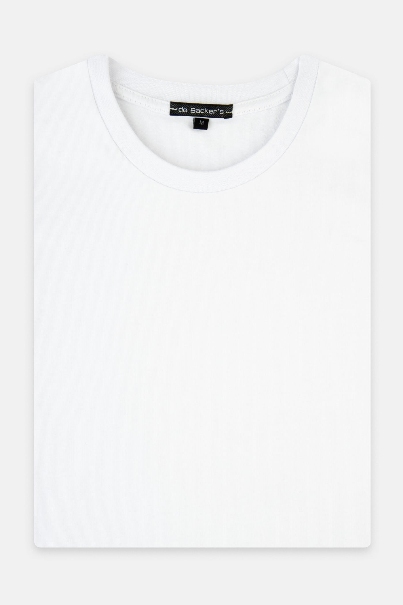 Solid White Round T-Shirt