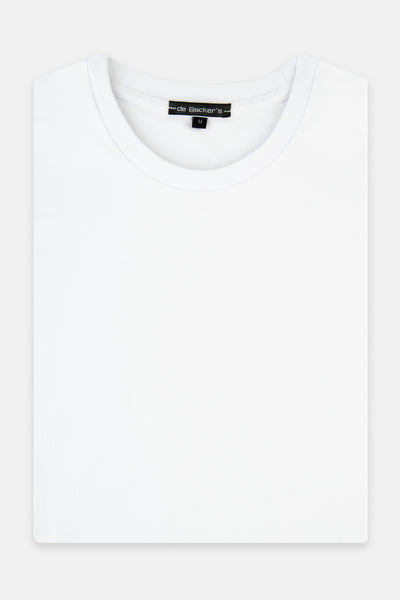 Solid White Round T-Shirt