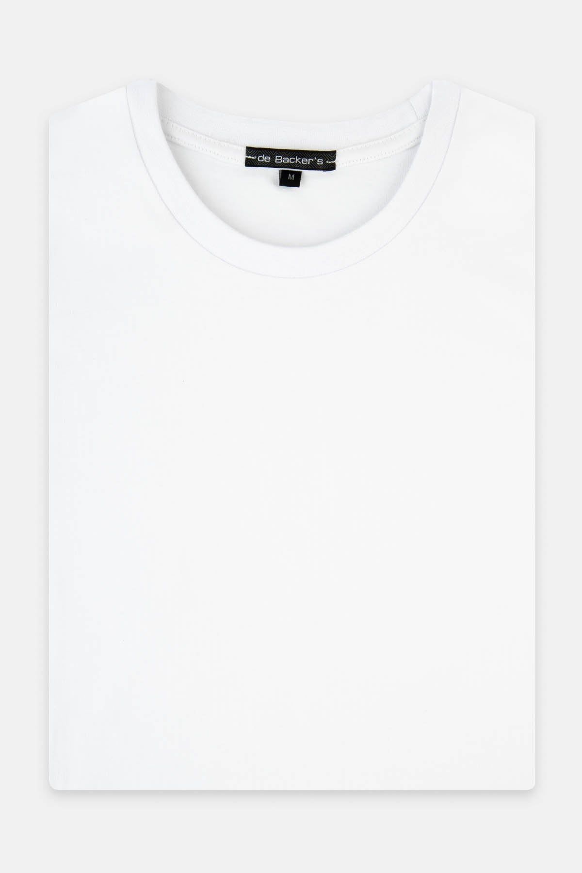 Solid White Round T-Shirt