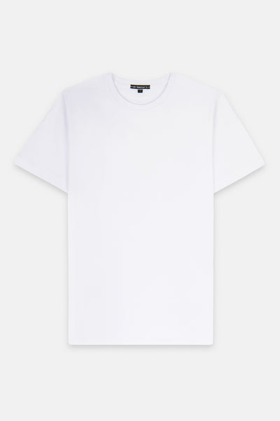 Solid White Round T-Shirt