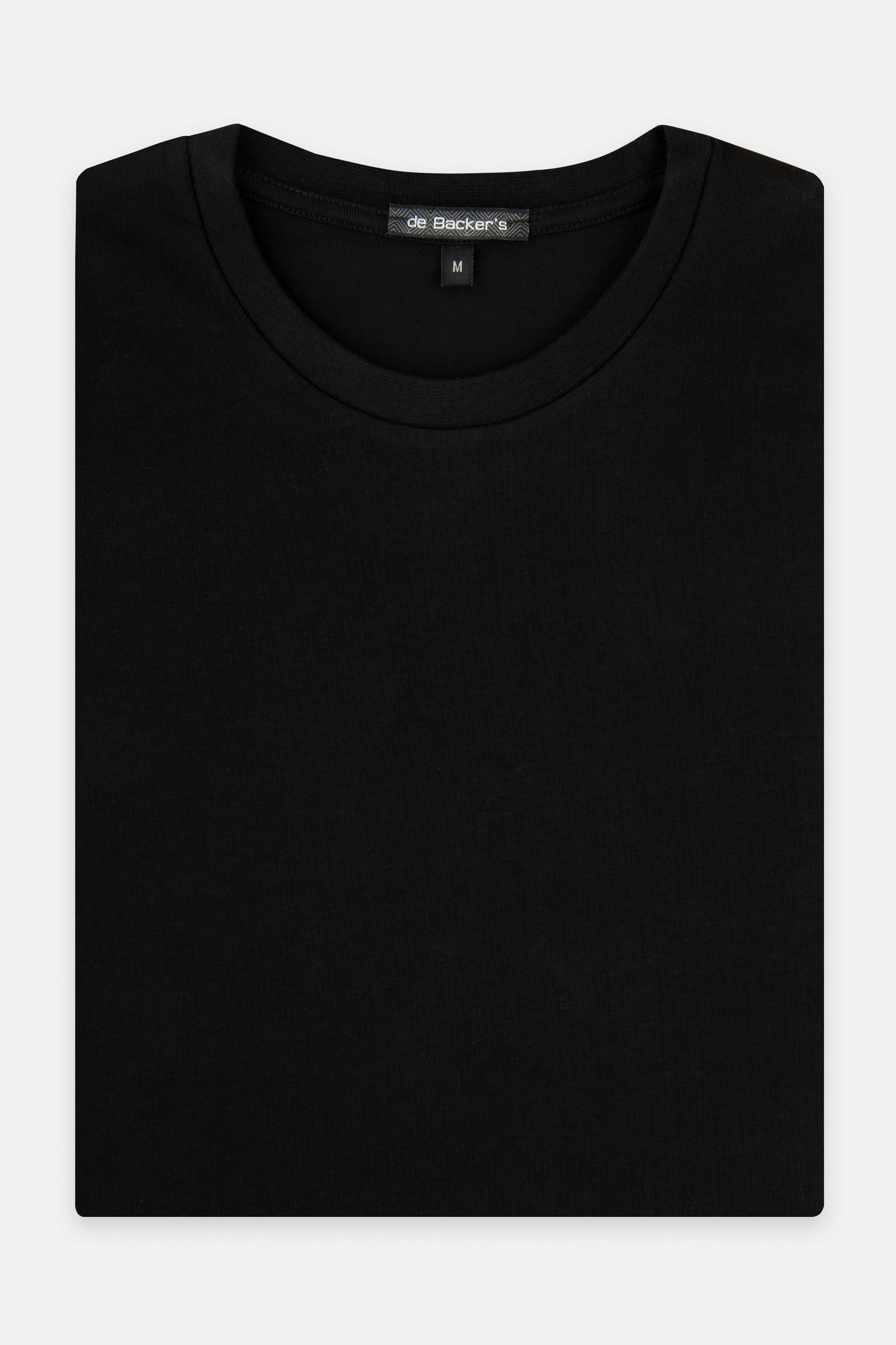 Solid Black Round T-Shirt