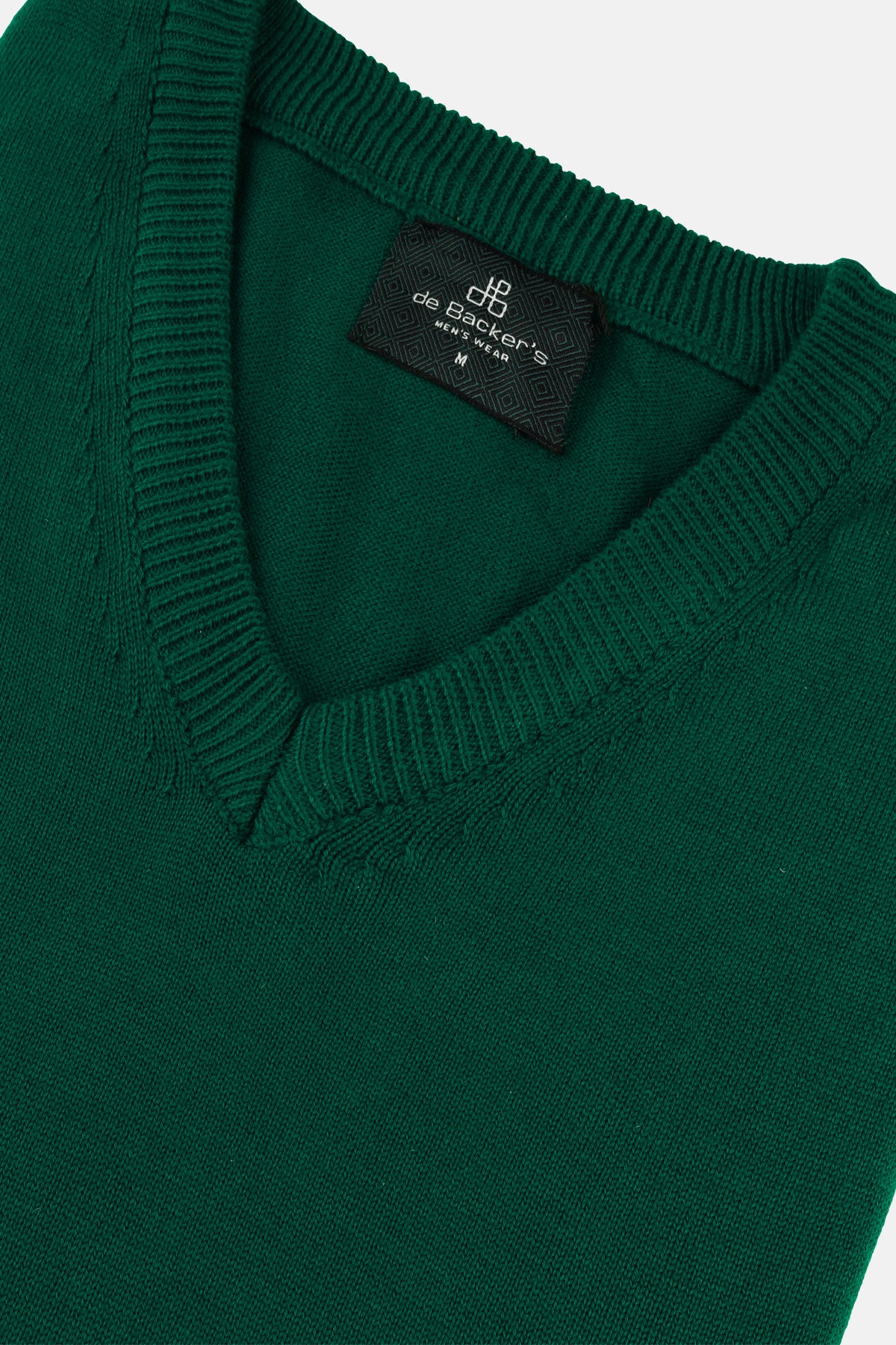 Green V-Neck Pullover - 3