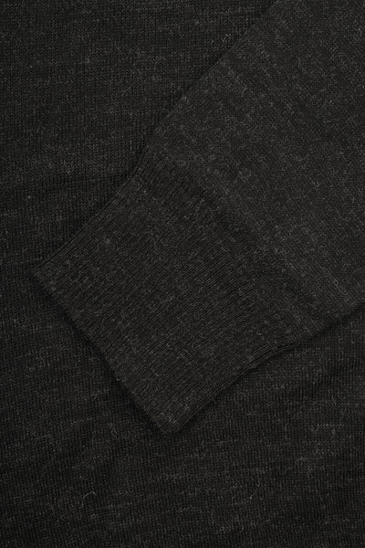 Jacquard Dark Gray & Black Round pullover