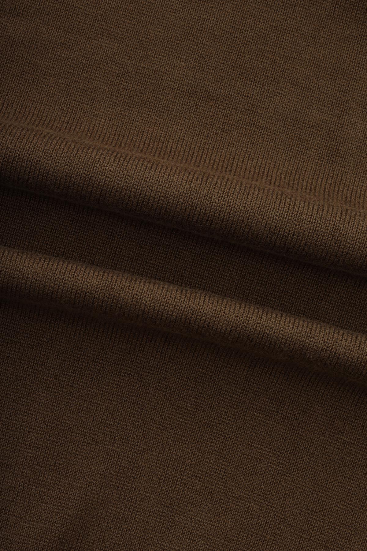 Plain Basic Bistre Brown V Neck Pullover - 4