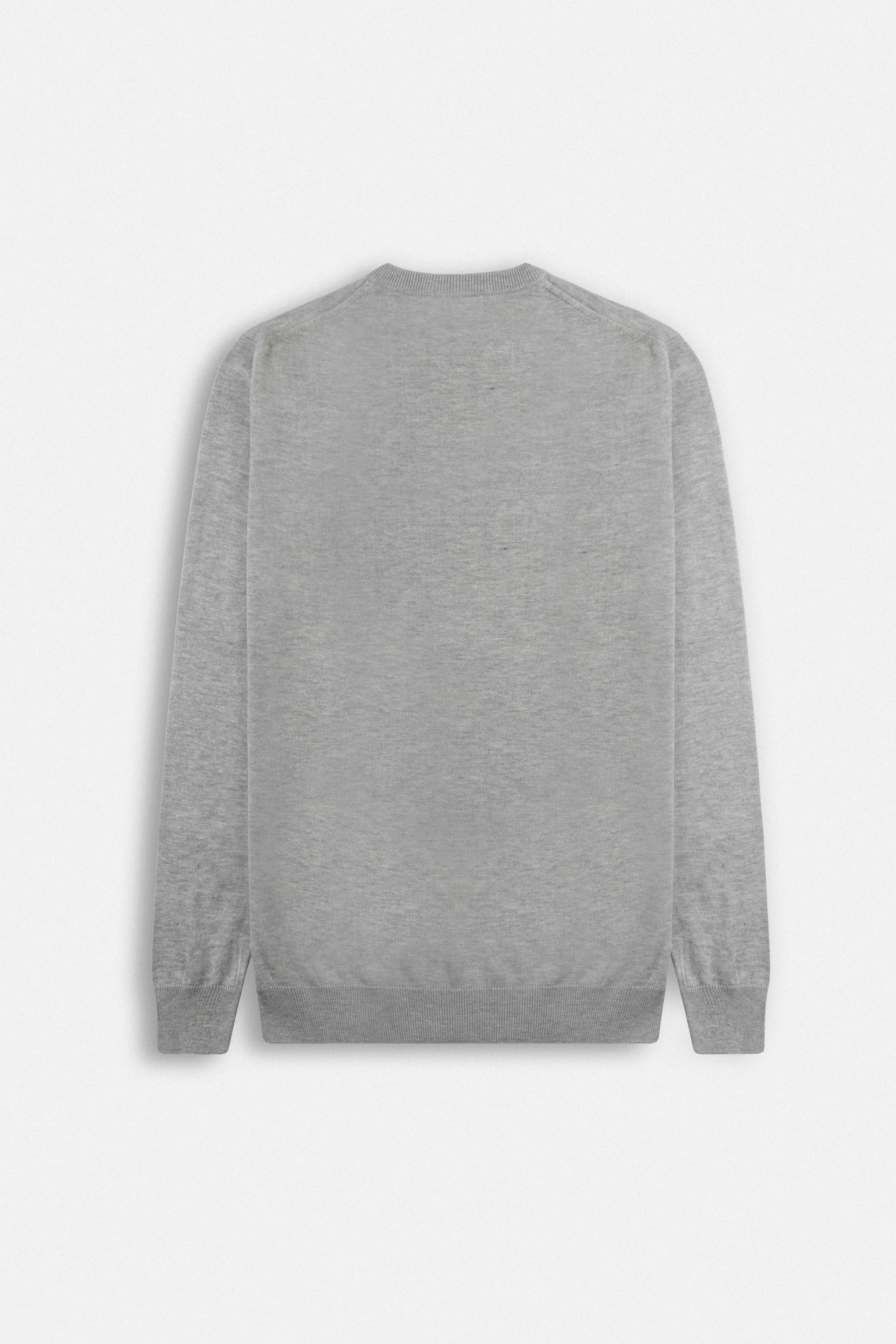 V-Neck Gray Pullover