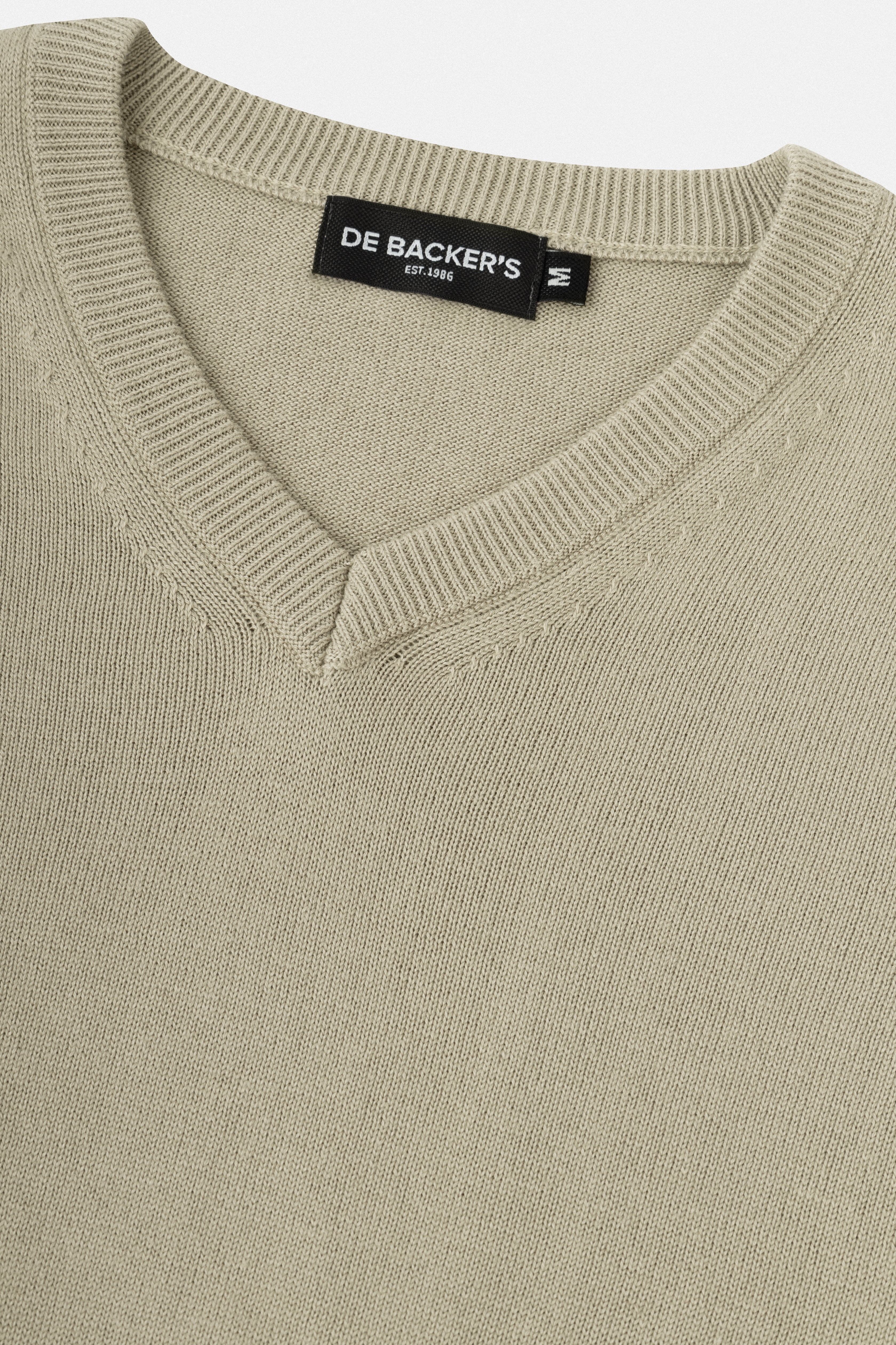 V-Neck Light Beige Pullover