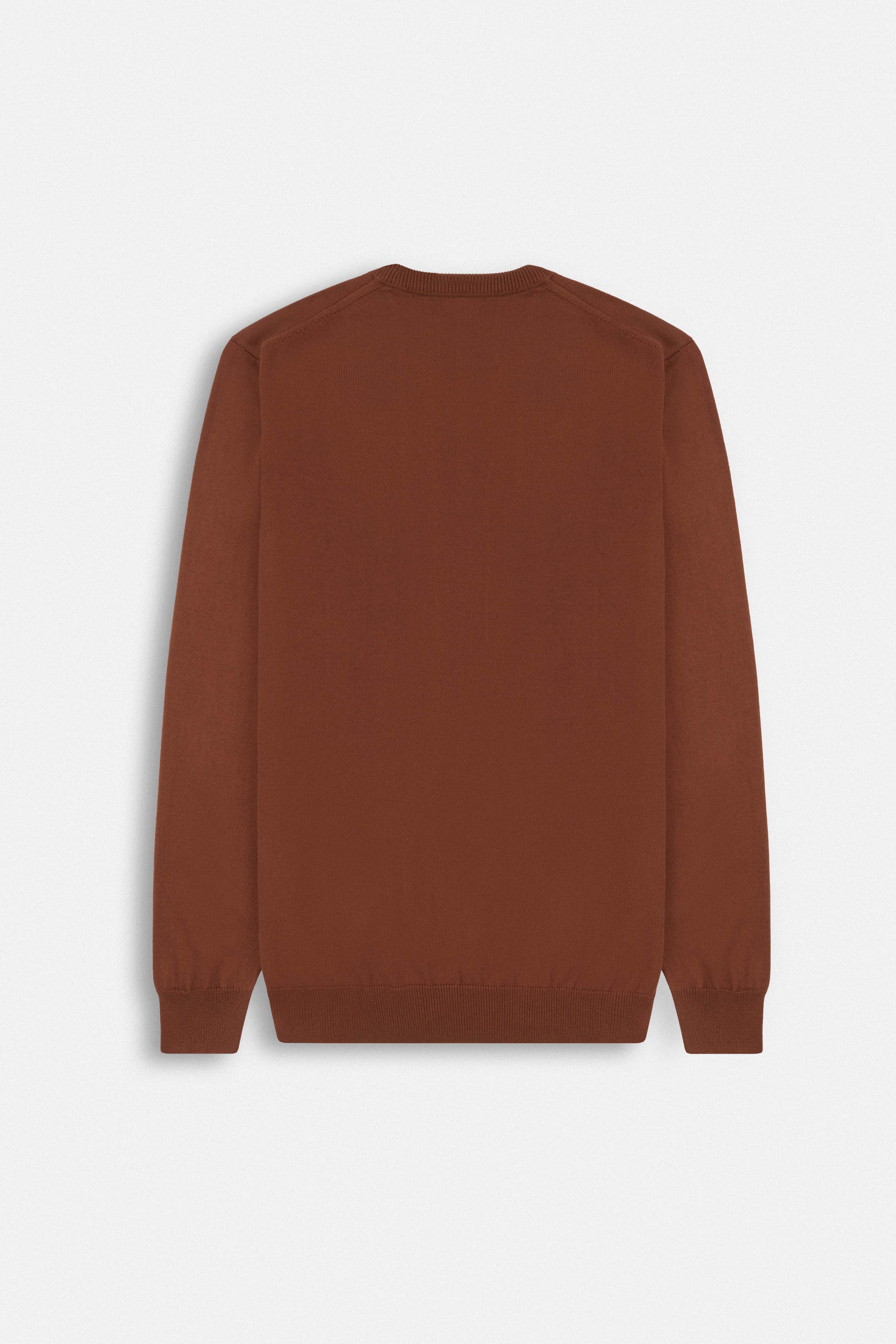 V-Neck Caput mortuum Brown  Pullover