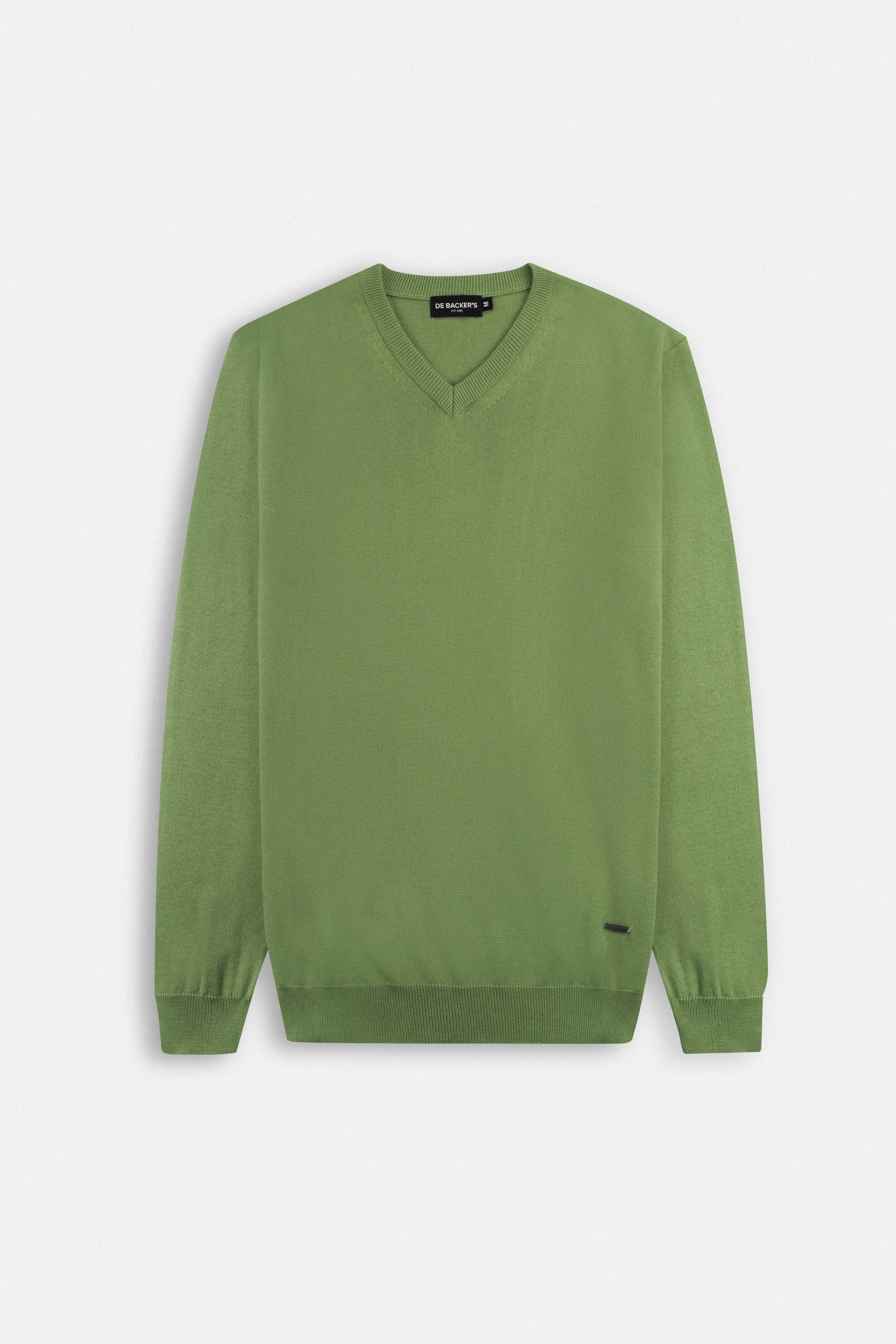 V-Neck Light Green Pullover