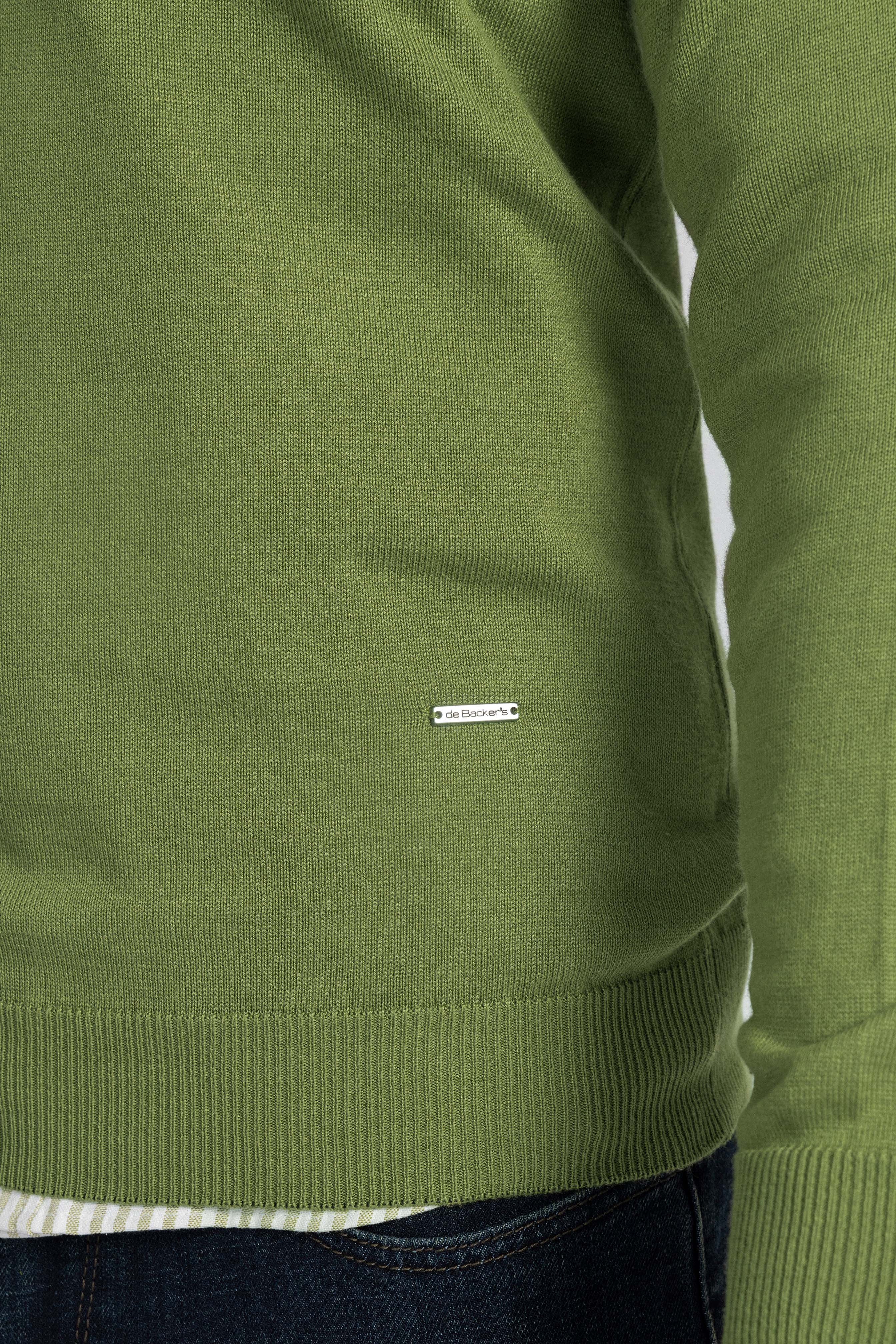 V-Neck Light Green Pullover