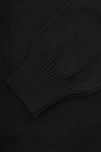 Jacquard Black & Navy Knitted Jacket