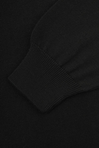 Jacquard Black Knitted Jacket