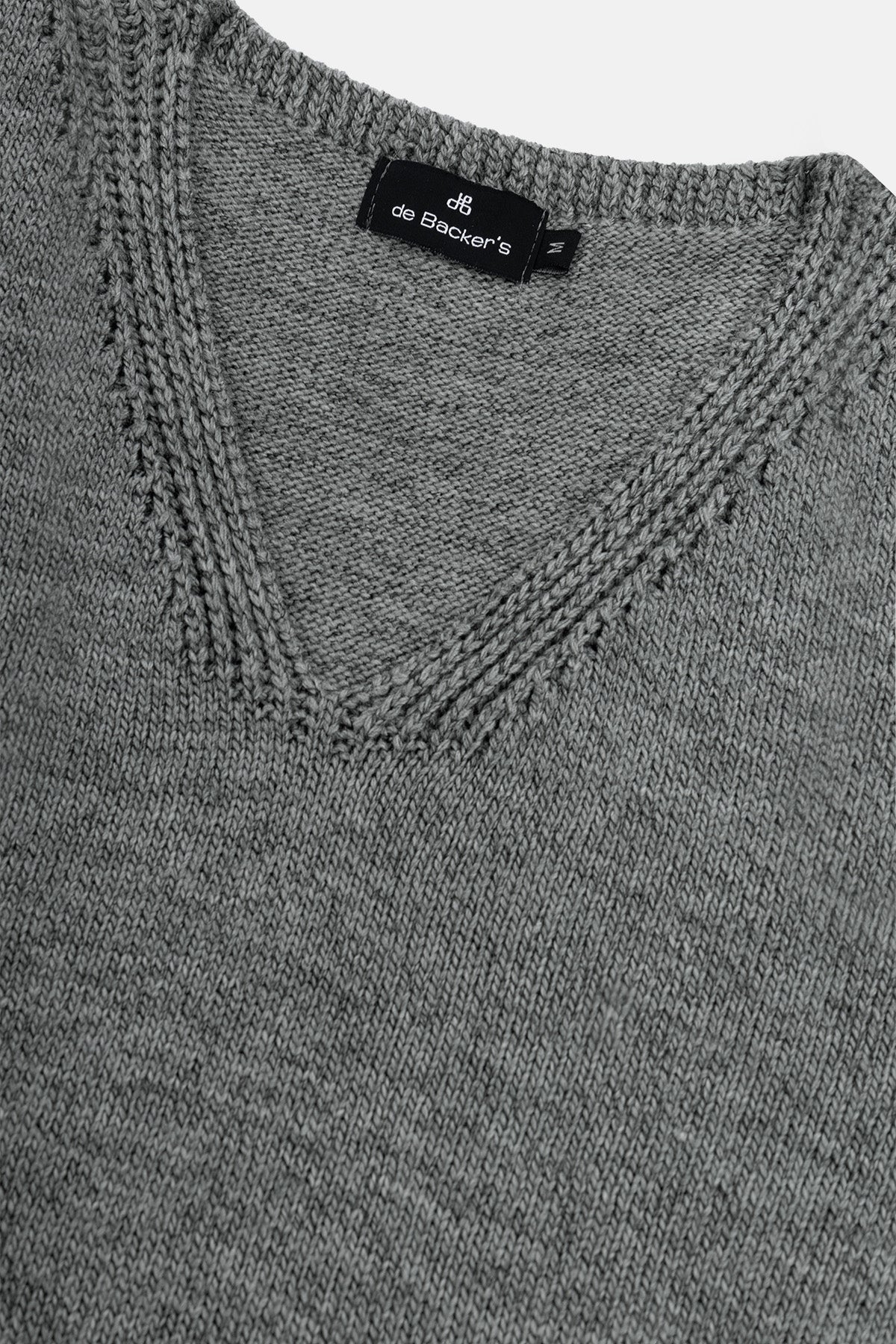 Solid Gray Knitwear Vest sweater