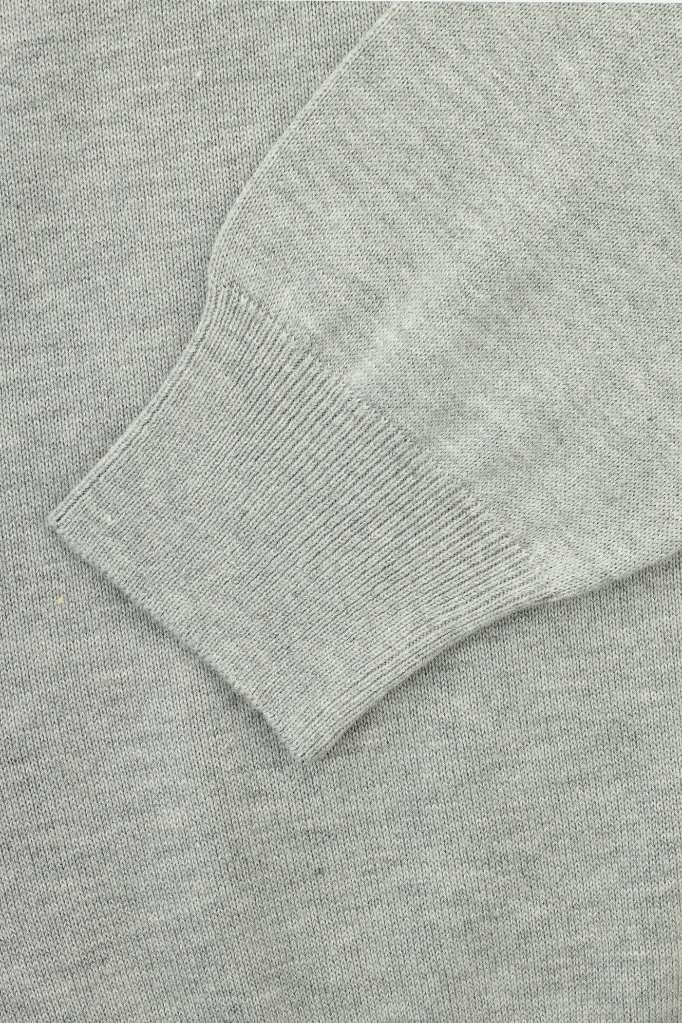 Jacquard Knitted Mock Neck Gray Pullover
