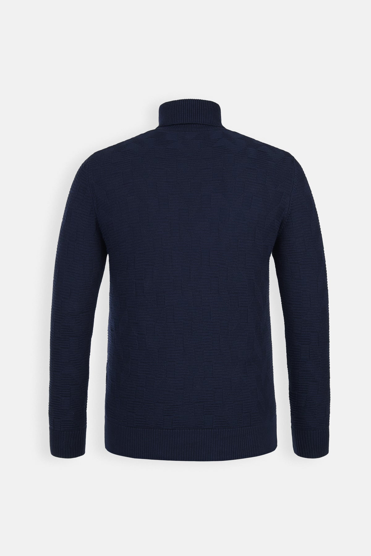 Navy High-neck Pullover