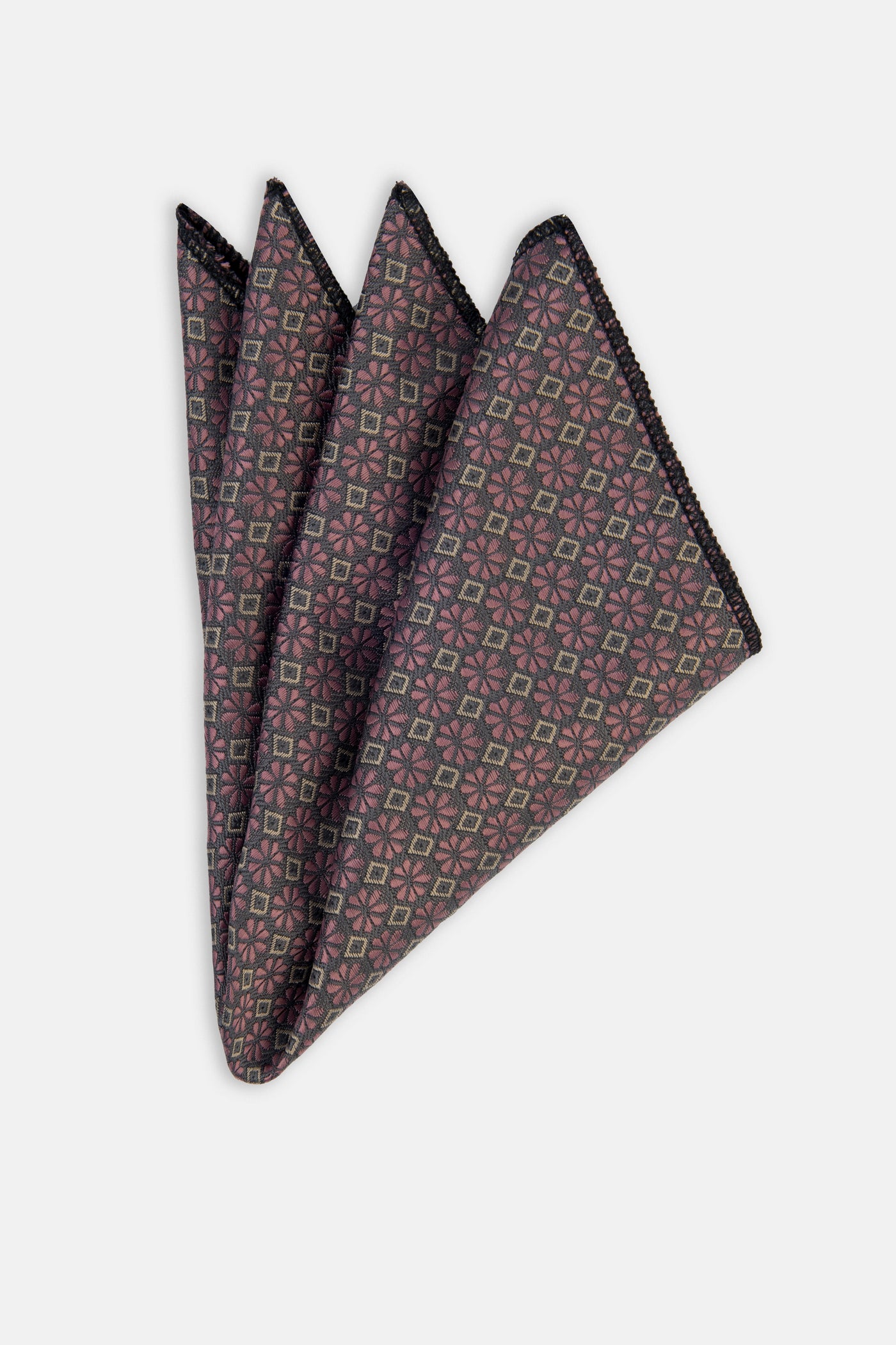 Jacquard Black & Rose Necktie