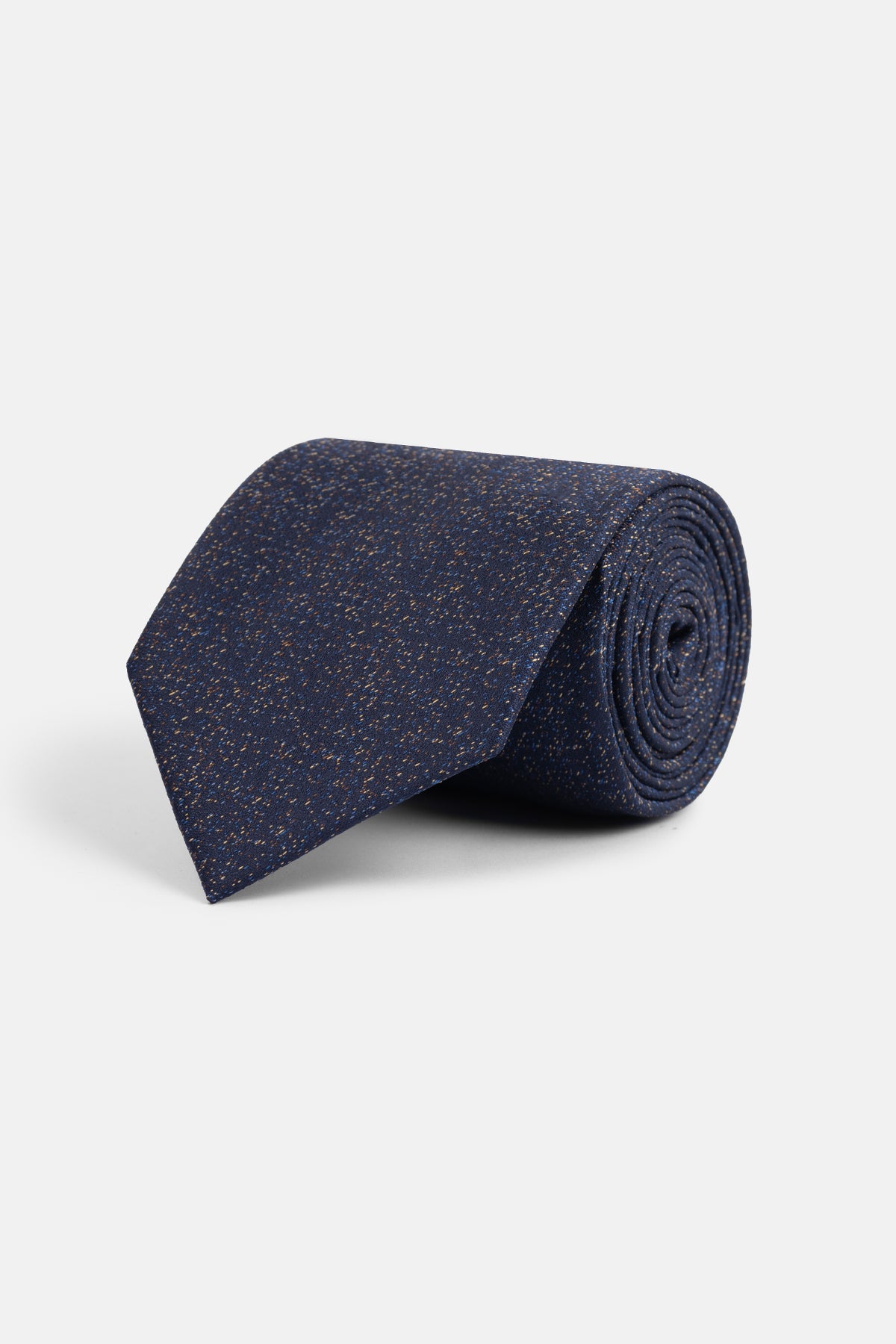 Jacquard Navy Tie Necktie with Handkerchief