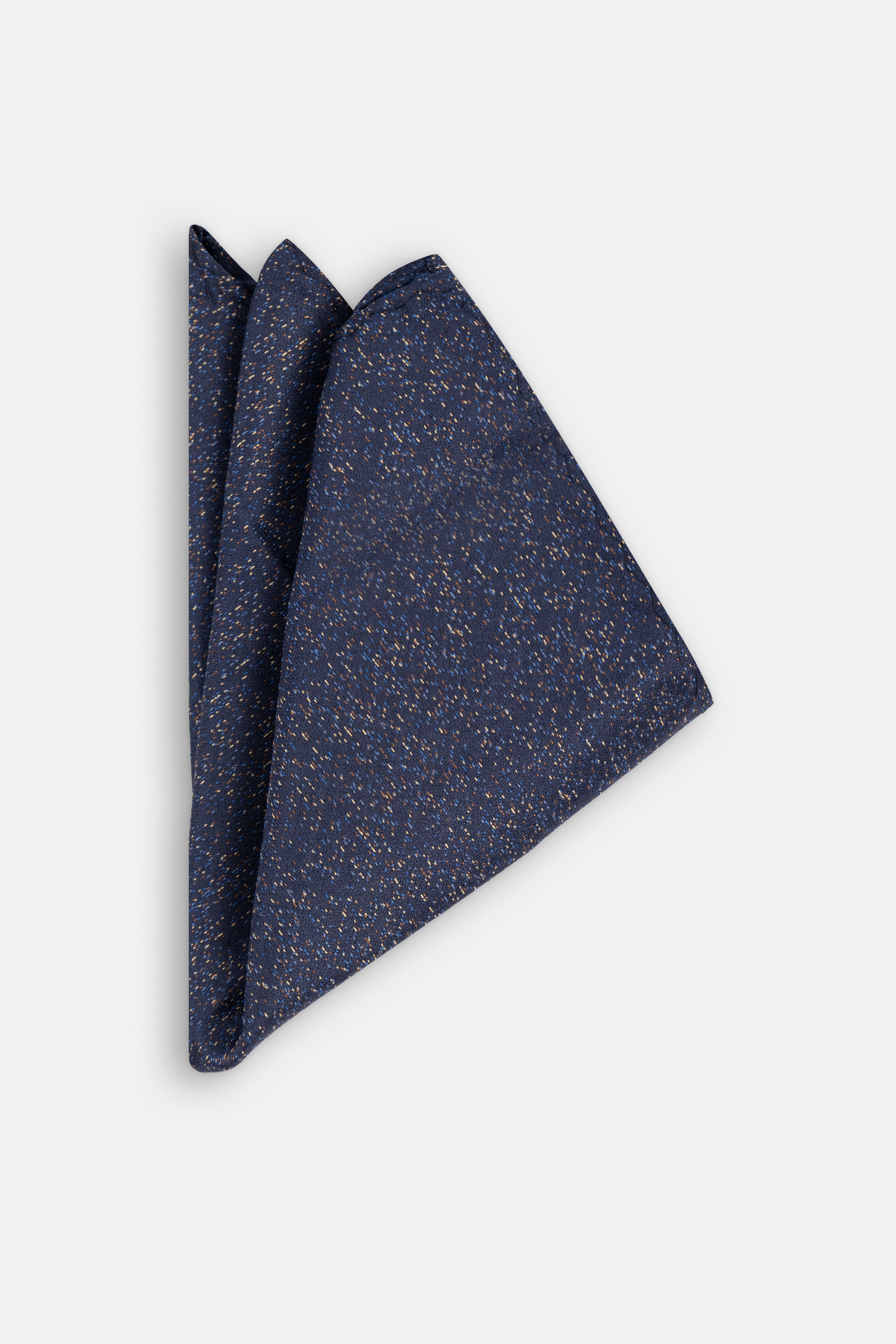 Jacquard Navy Tie Necktie with Handkerchief