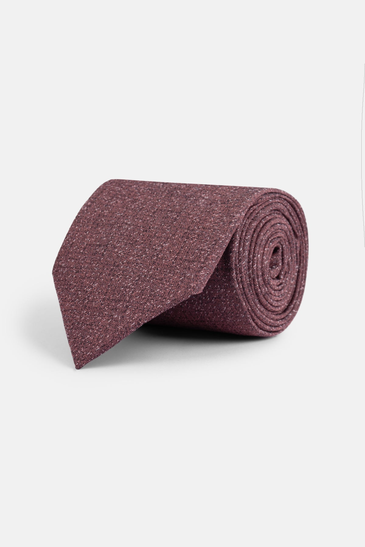 Jacquard Burgundy Tie Necktie with Handkerchief