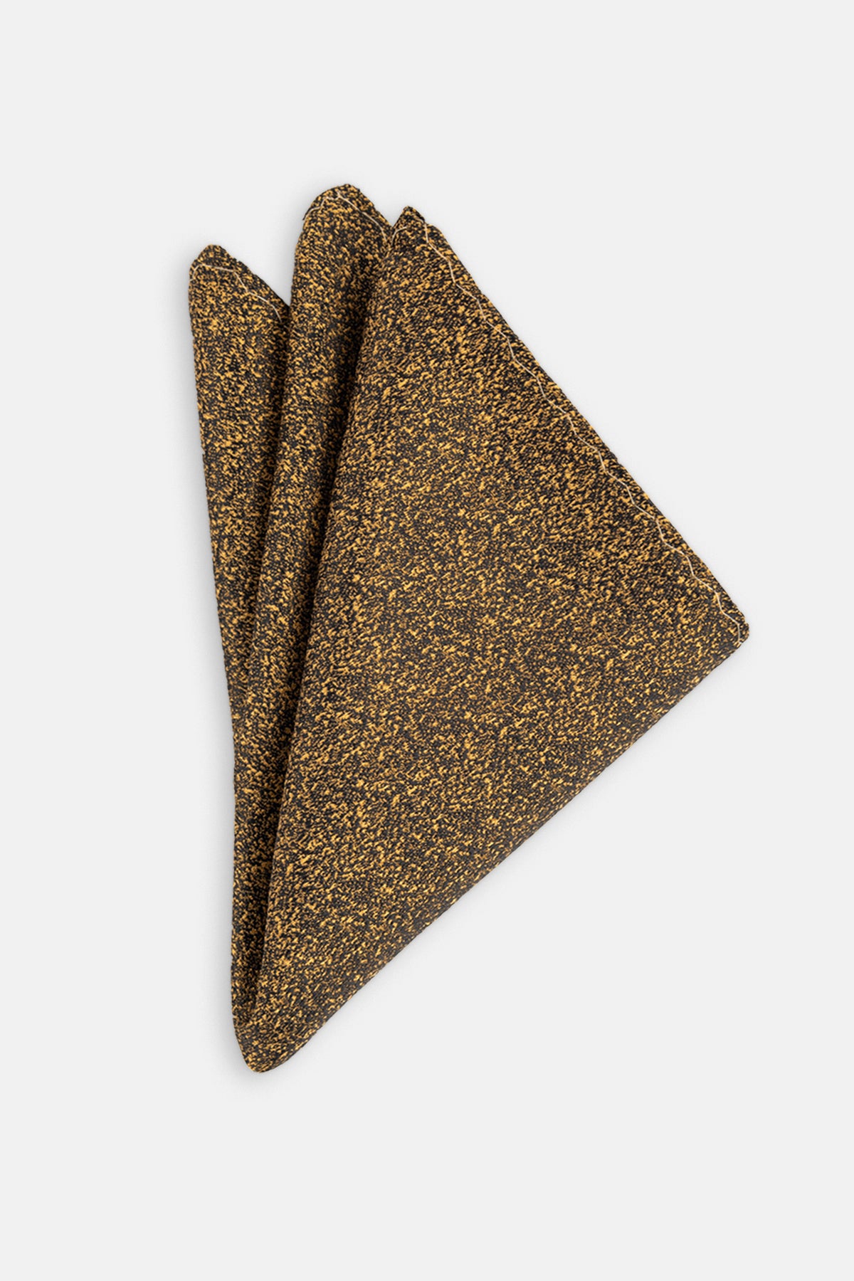 Jacquard Dark Gold Tie Necktie with Handkerchief