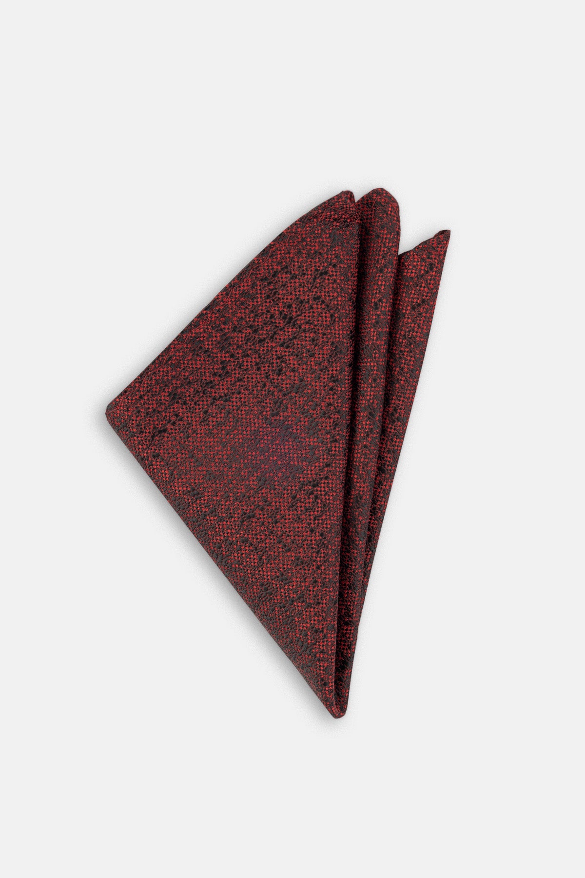 Jacquard Dark Red Tie Necktie with Handkerchief